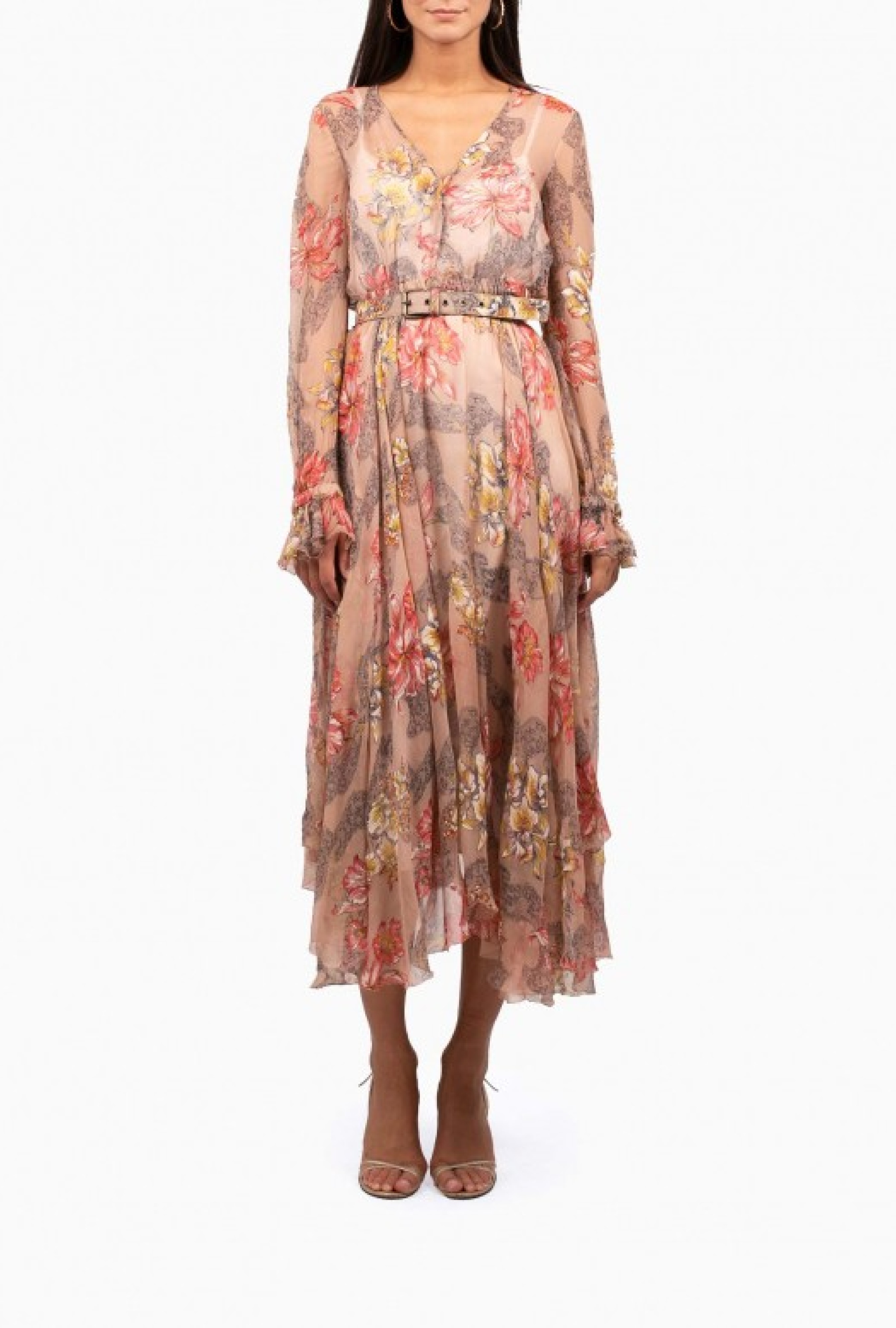 Robe Floral Ruffled