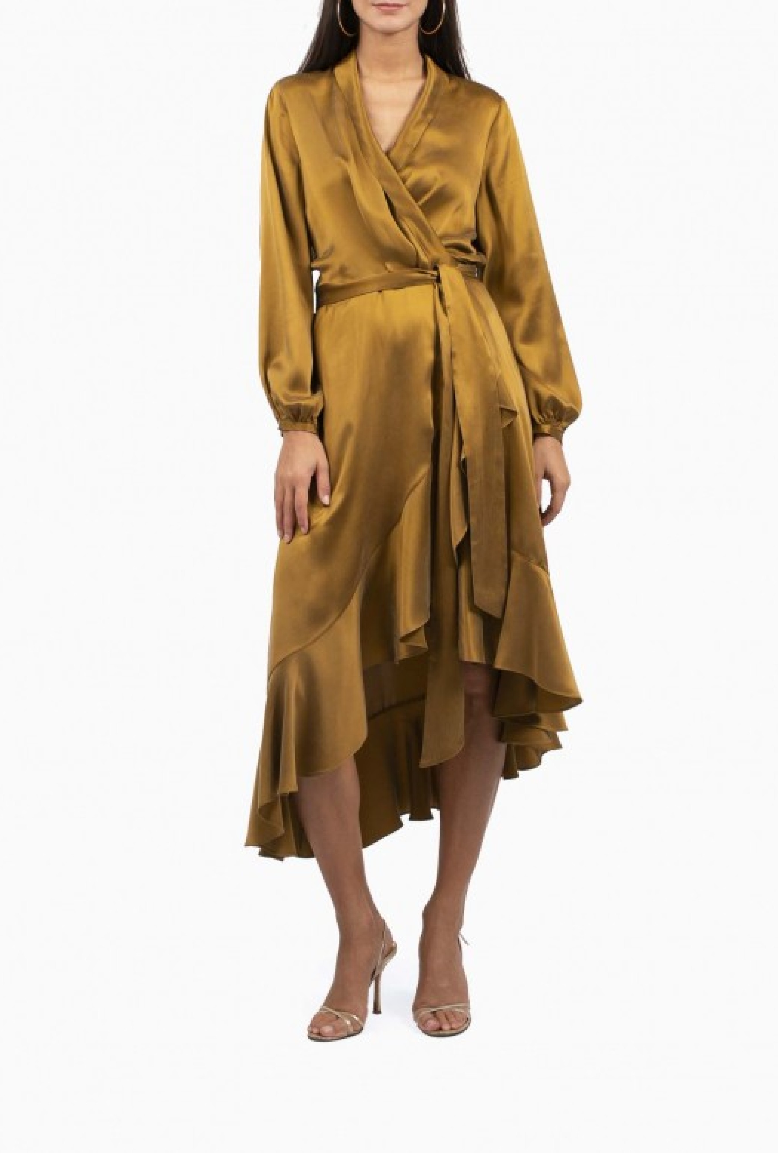 Robe Wrap Flounce Bronze
