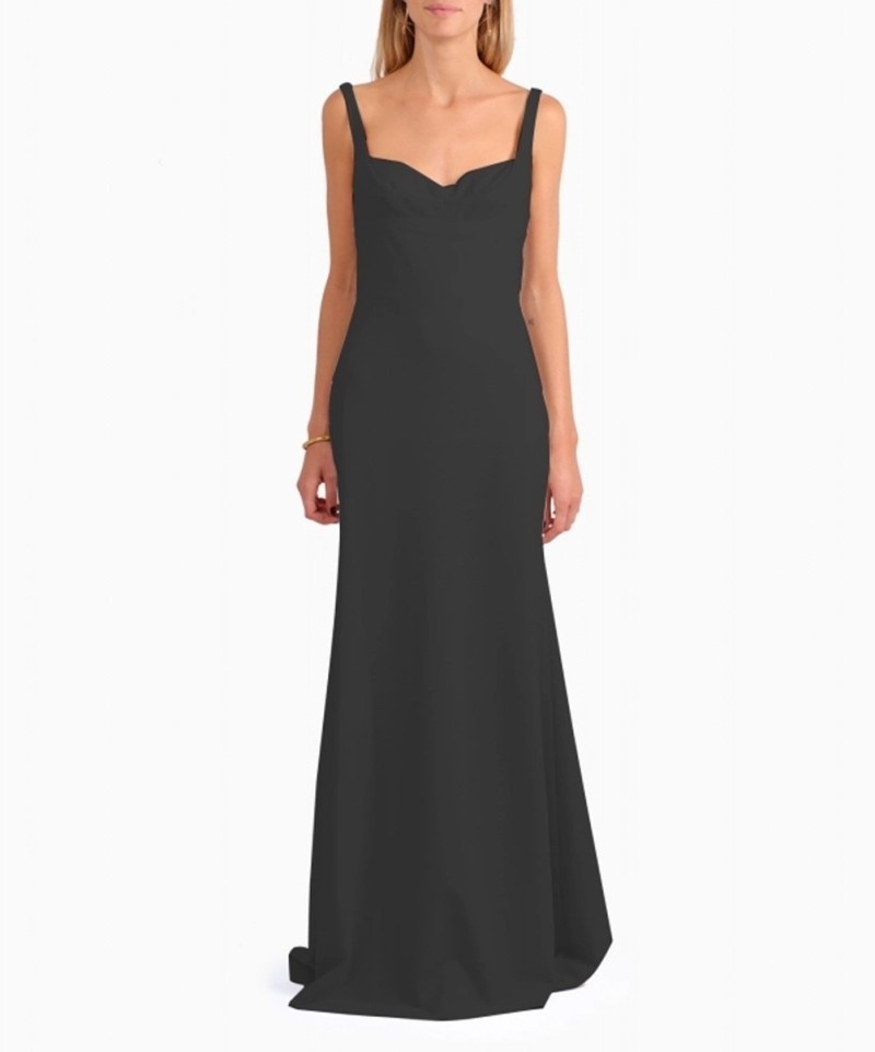 Robe Vera Wang Almond Noire- Exclusivité web