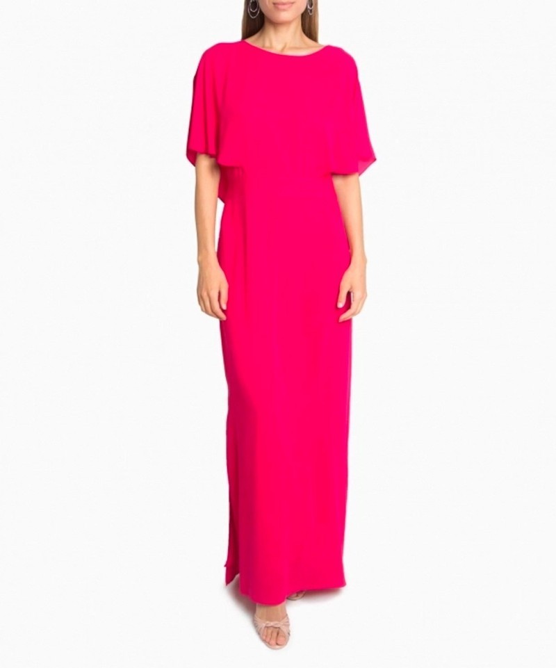 Robe Halston Heritage Drape Cape-Exclusivité web
