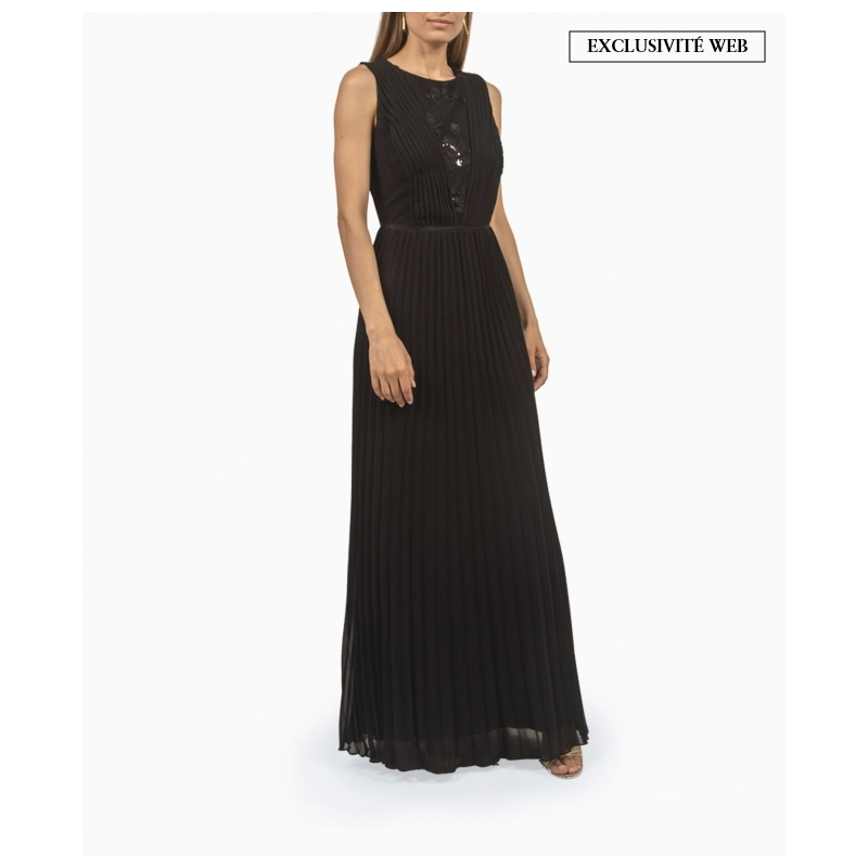 Robe Ralph Lauren Pleated Chiffon Gown-Exclusivité web