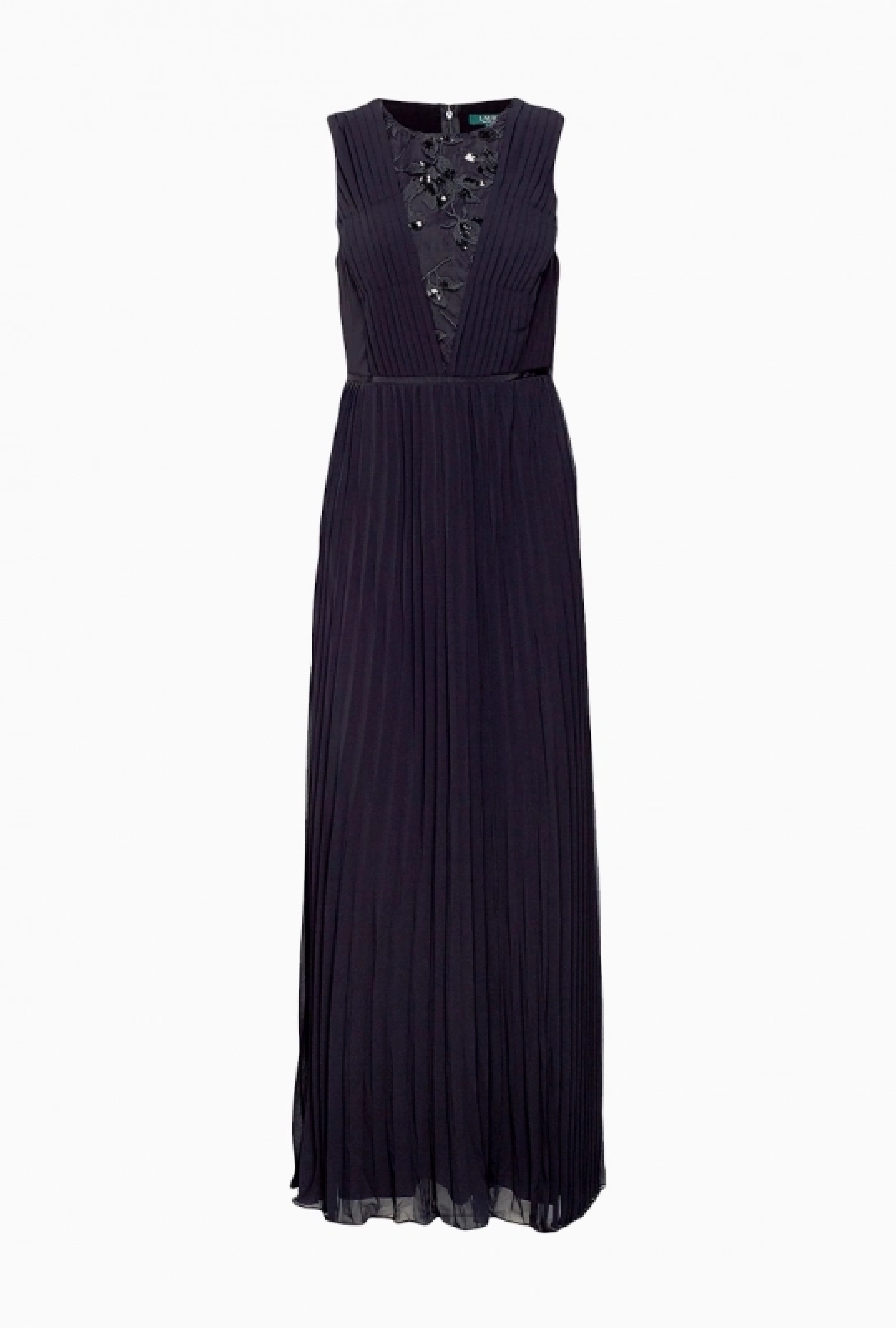 Robe Pleated Chiffon Gown-Exclusivité web