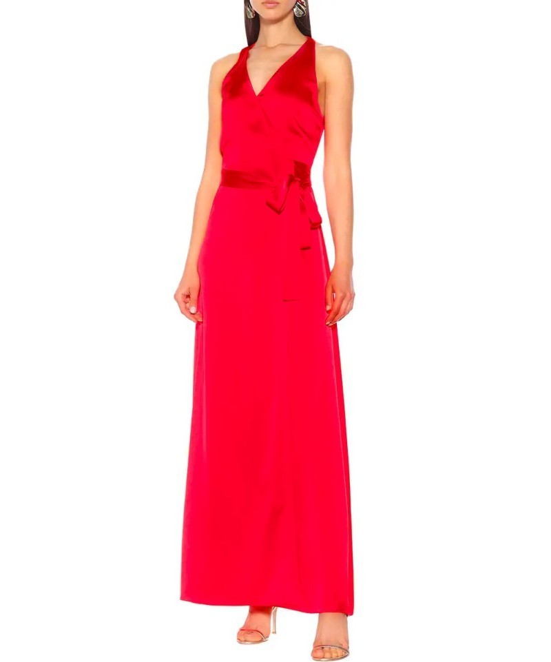 Robe Diane Von Furstenberg Paola Red Wrap-Exclusivité web