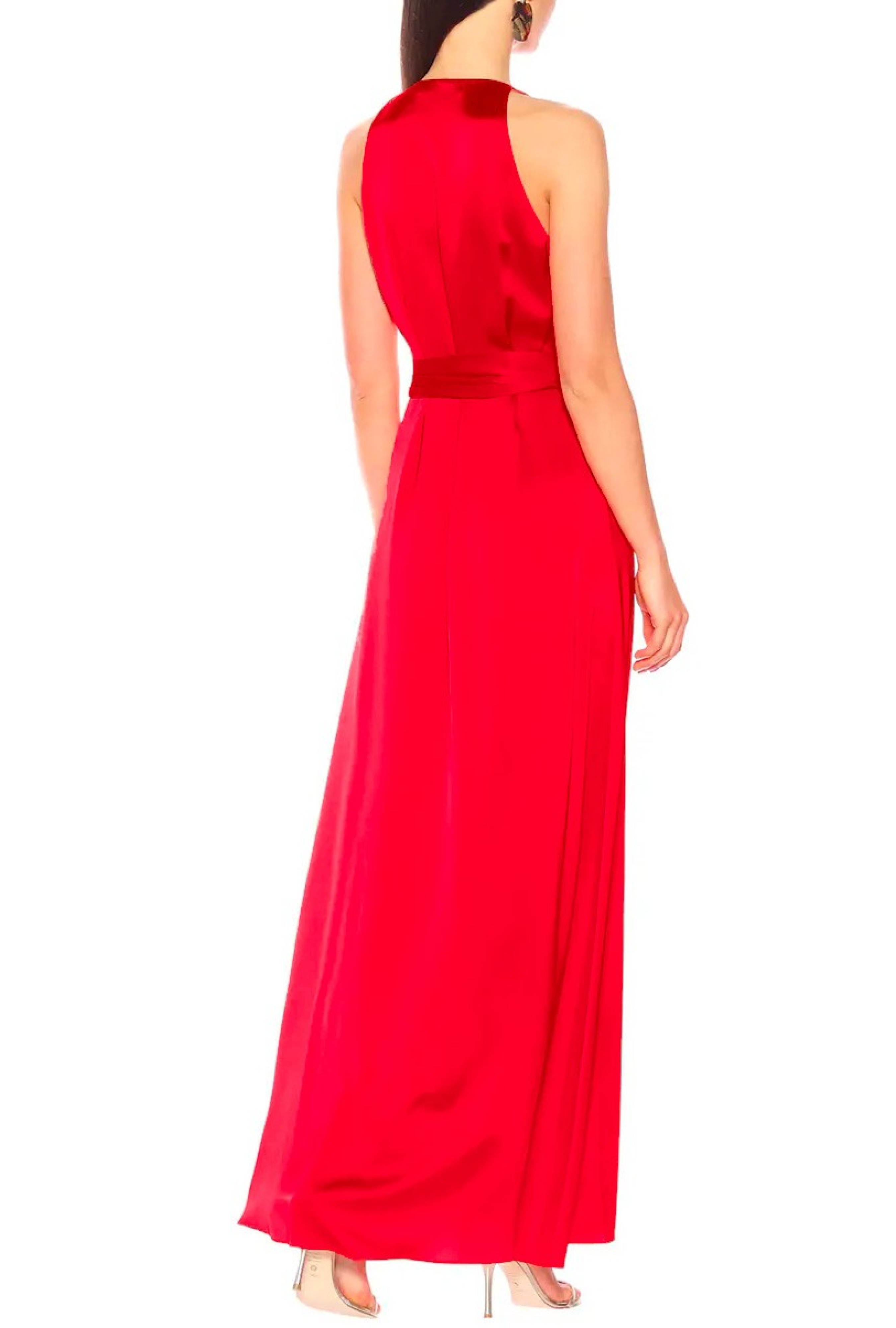 Robe Paola Red Wrap-Exclusivité web