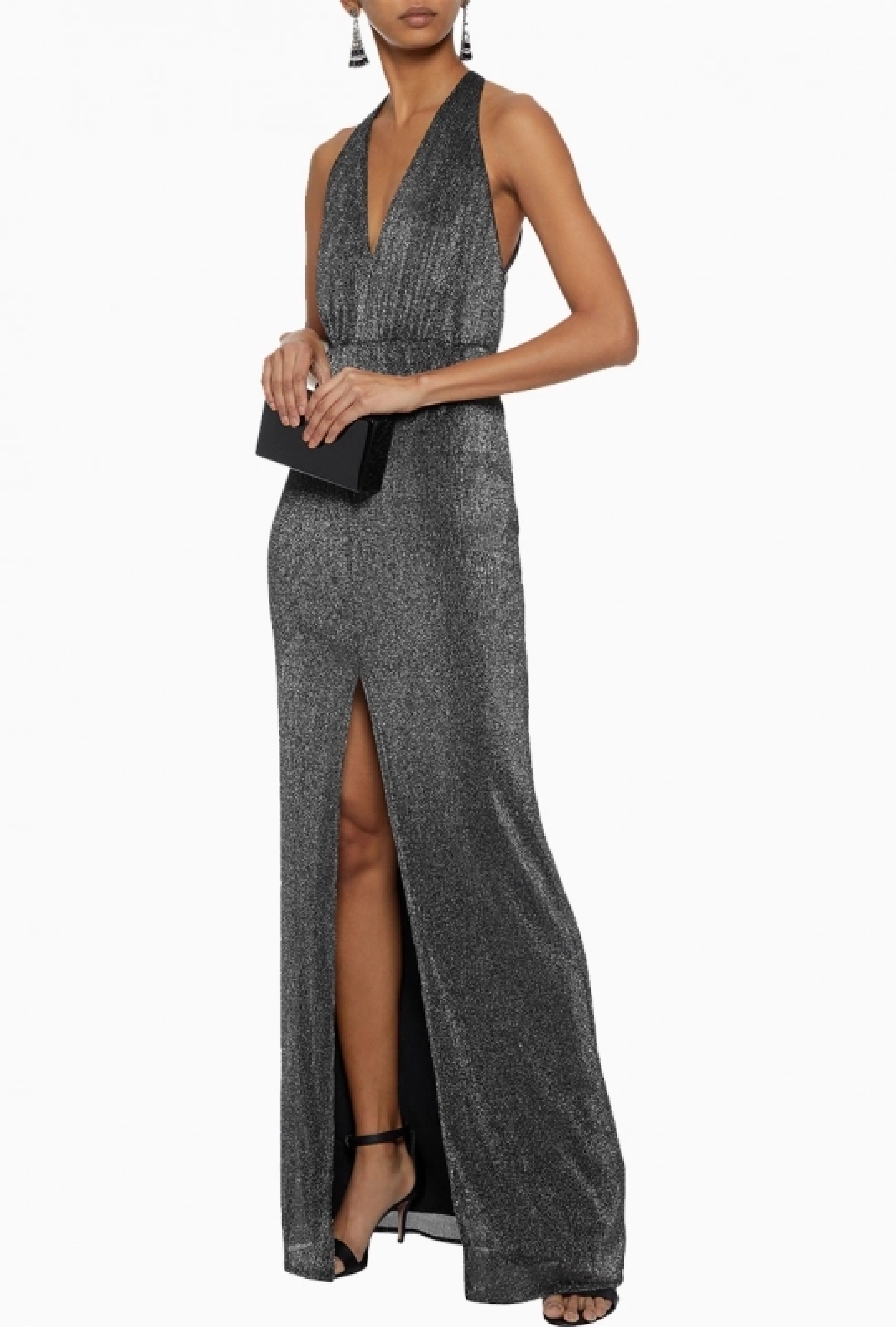 Robe Metallic Ribbed Knit-Exclusivité web