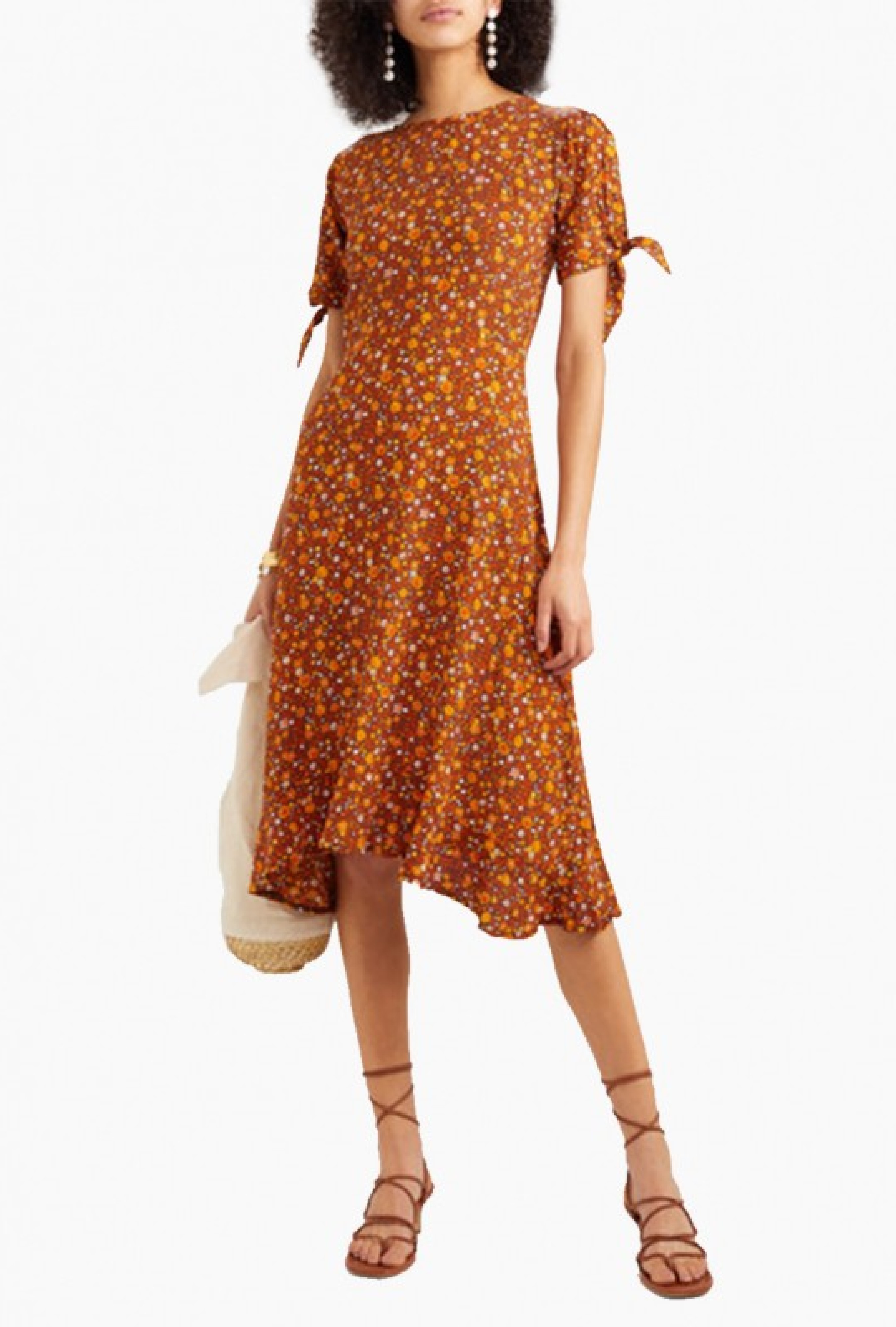 Robe Emilia marron-Exclusivité web