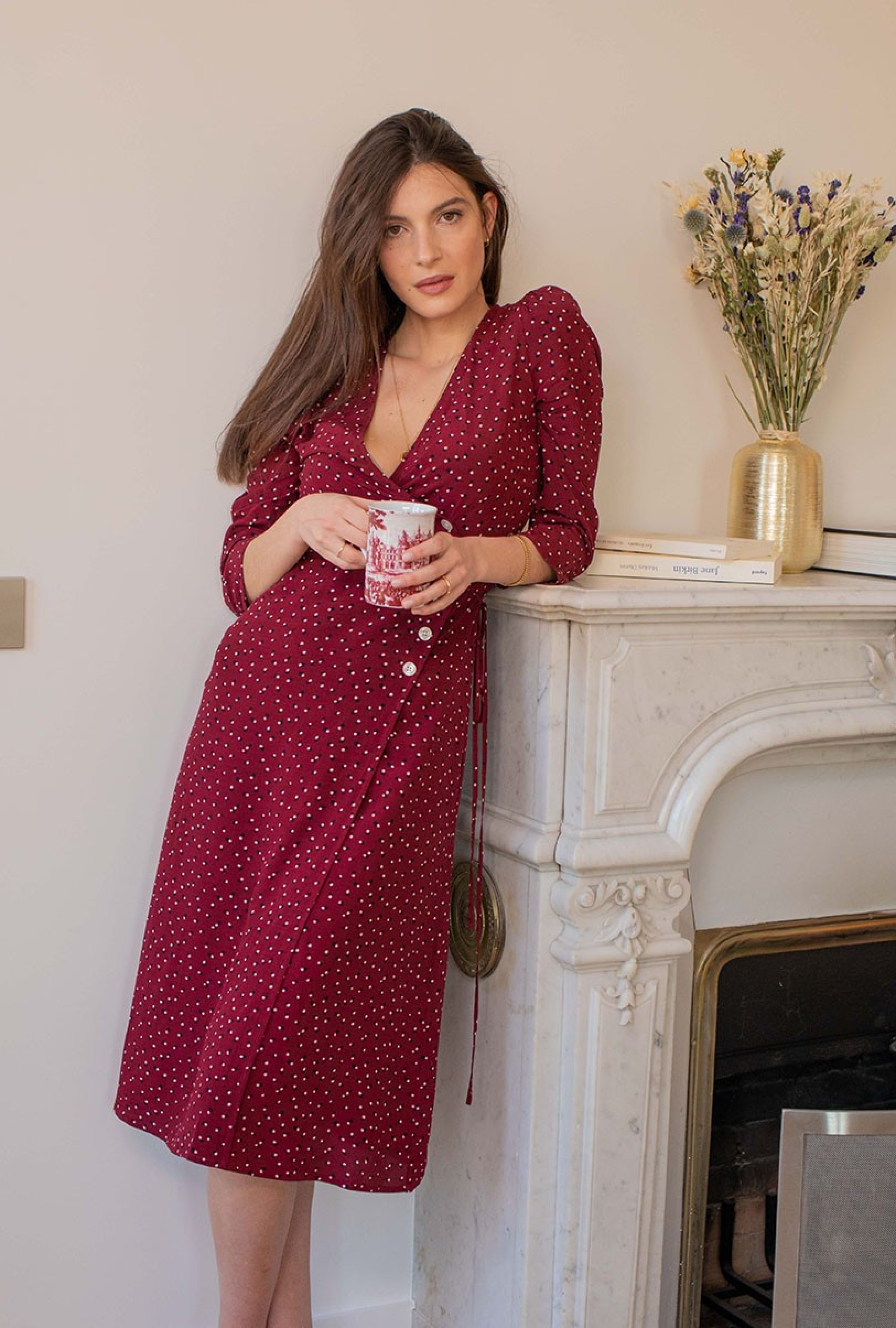 Robe Gabin Bordeaux-Exclusivité web