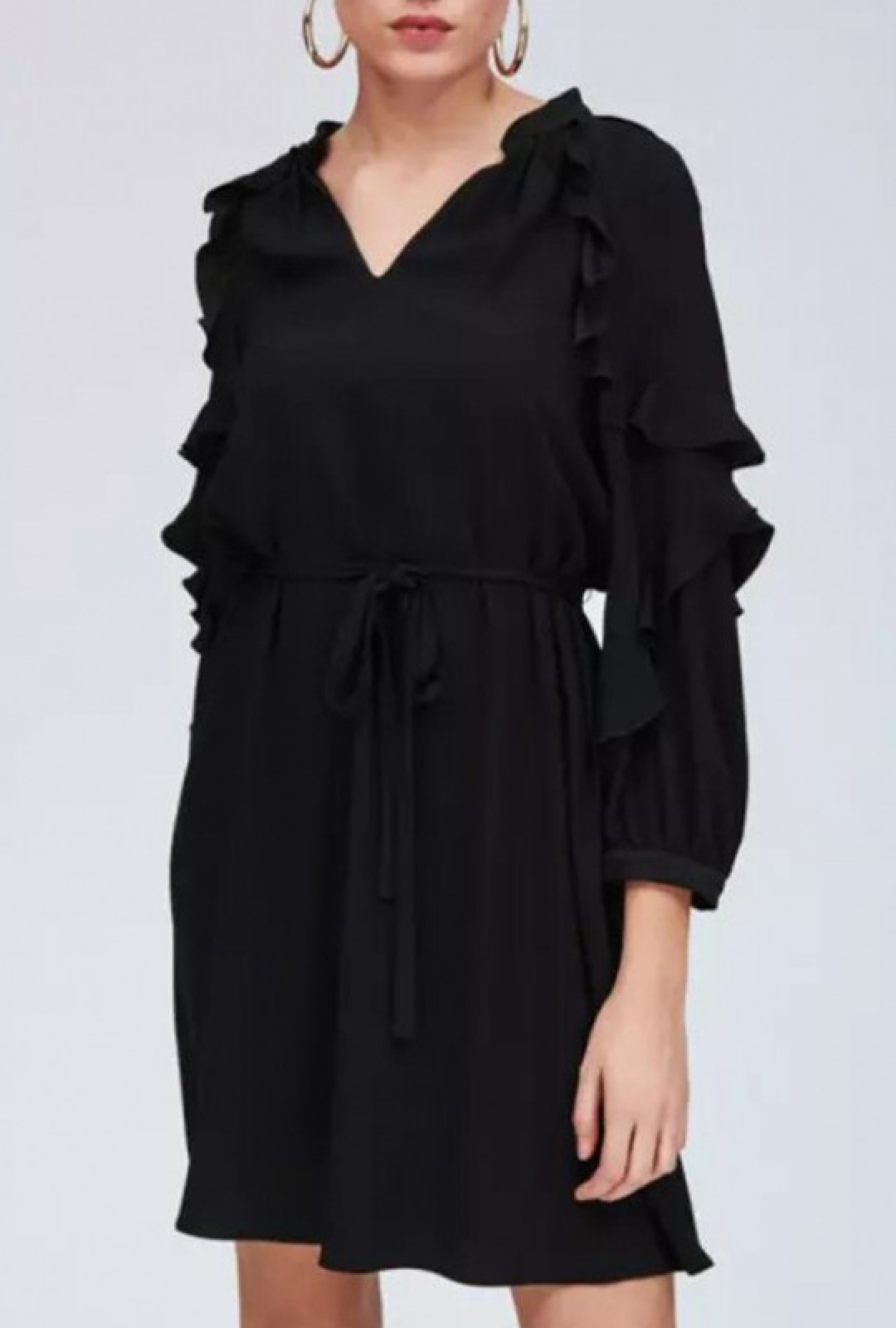 Robe en Crêpe Noire