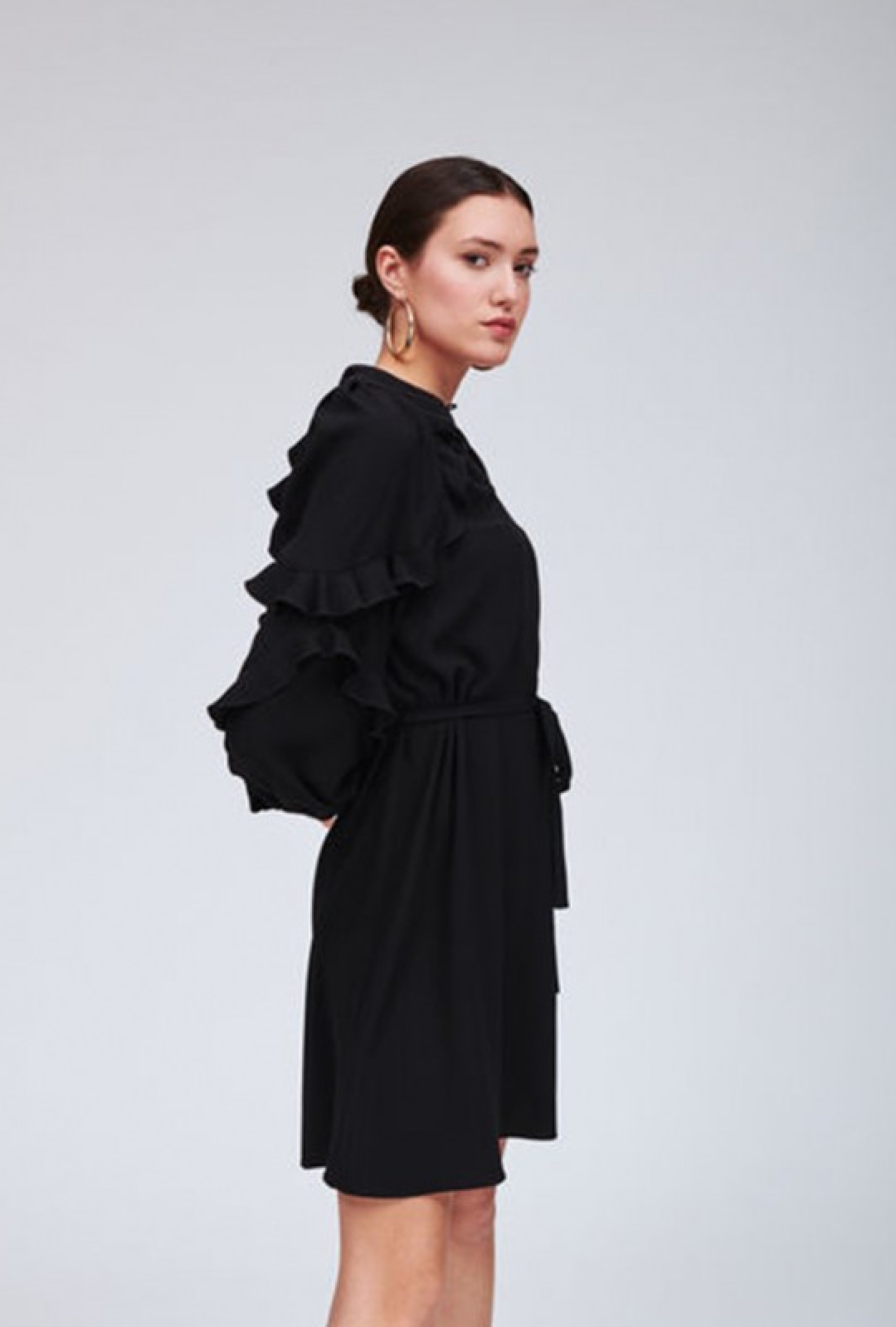 Robe en Crêpe Noire