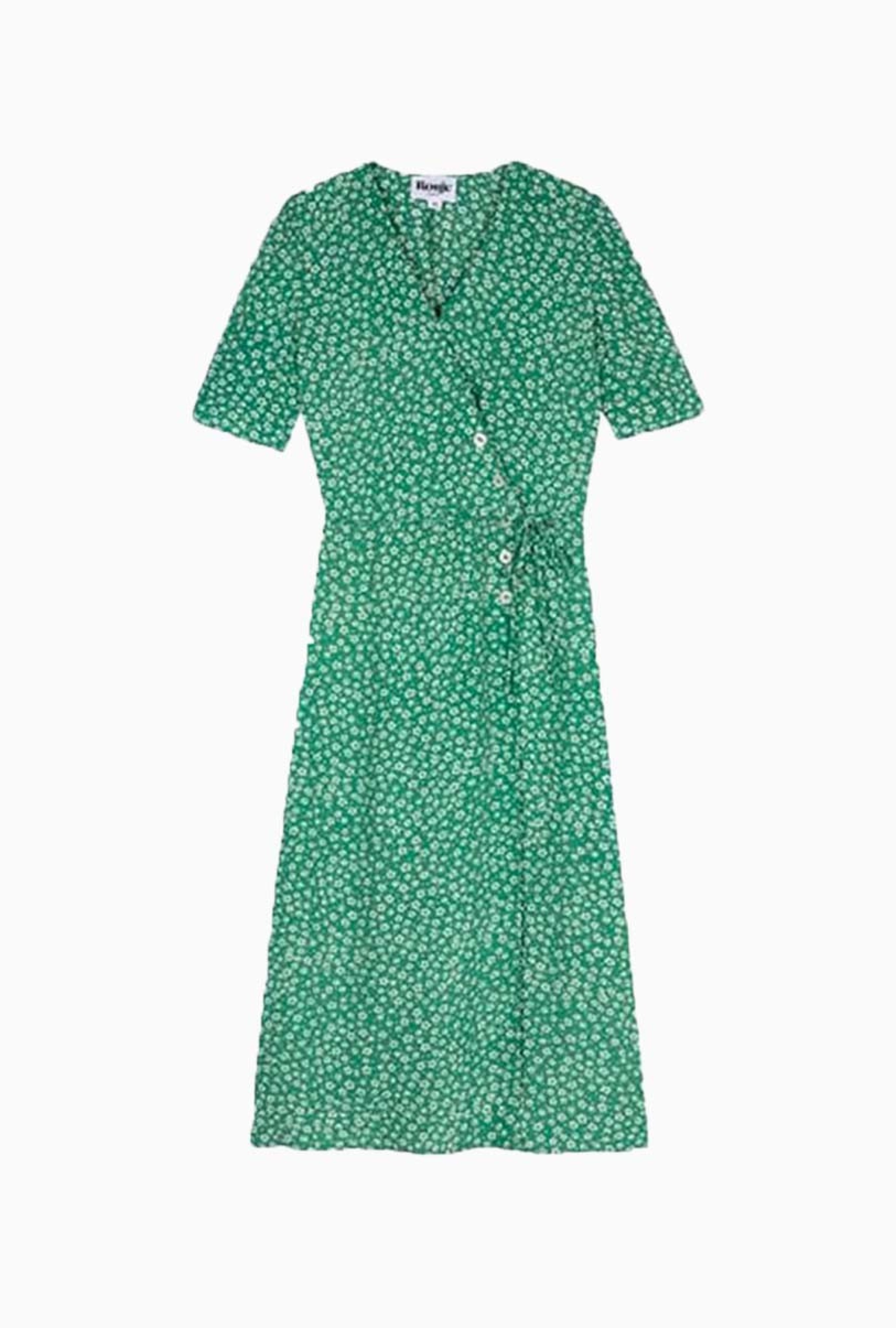 Robe Gabin Vert-Exclusivité web