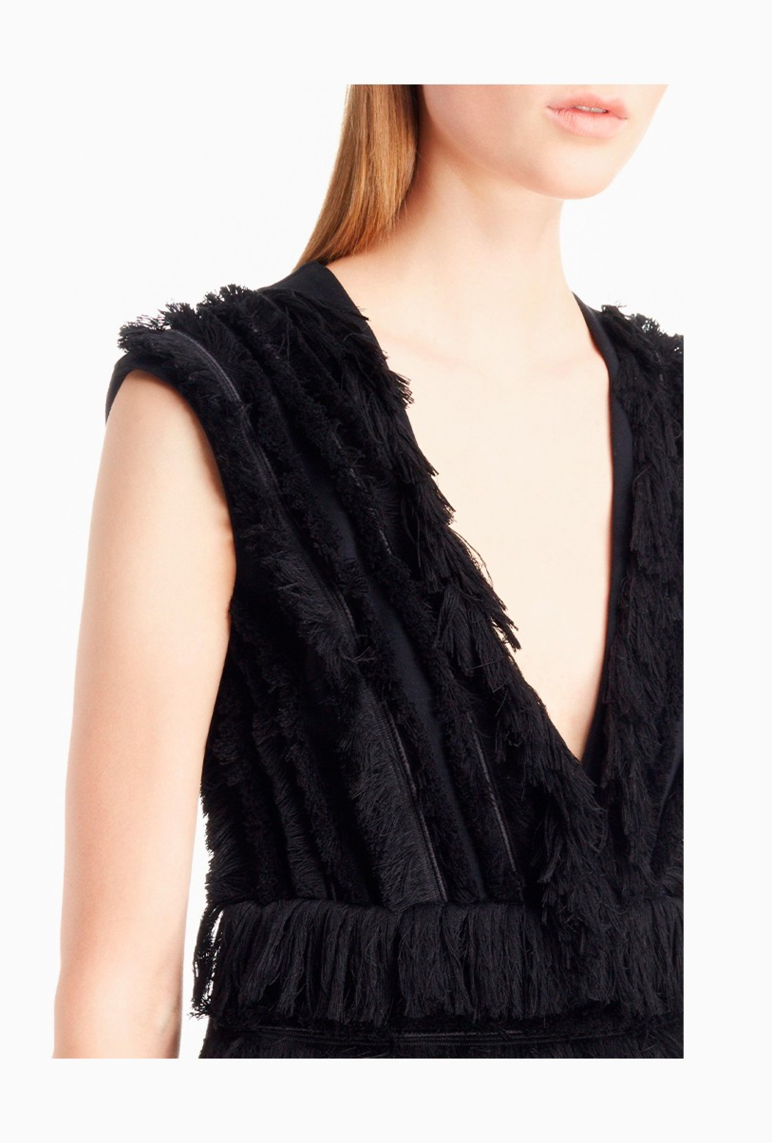 Robe Black Fringe
