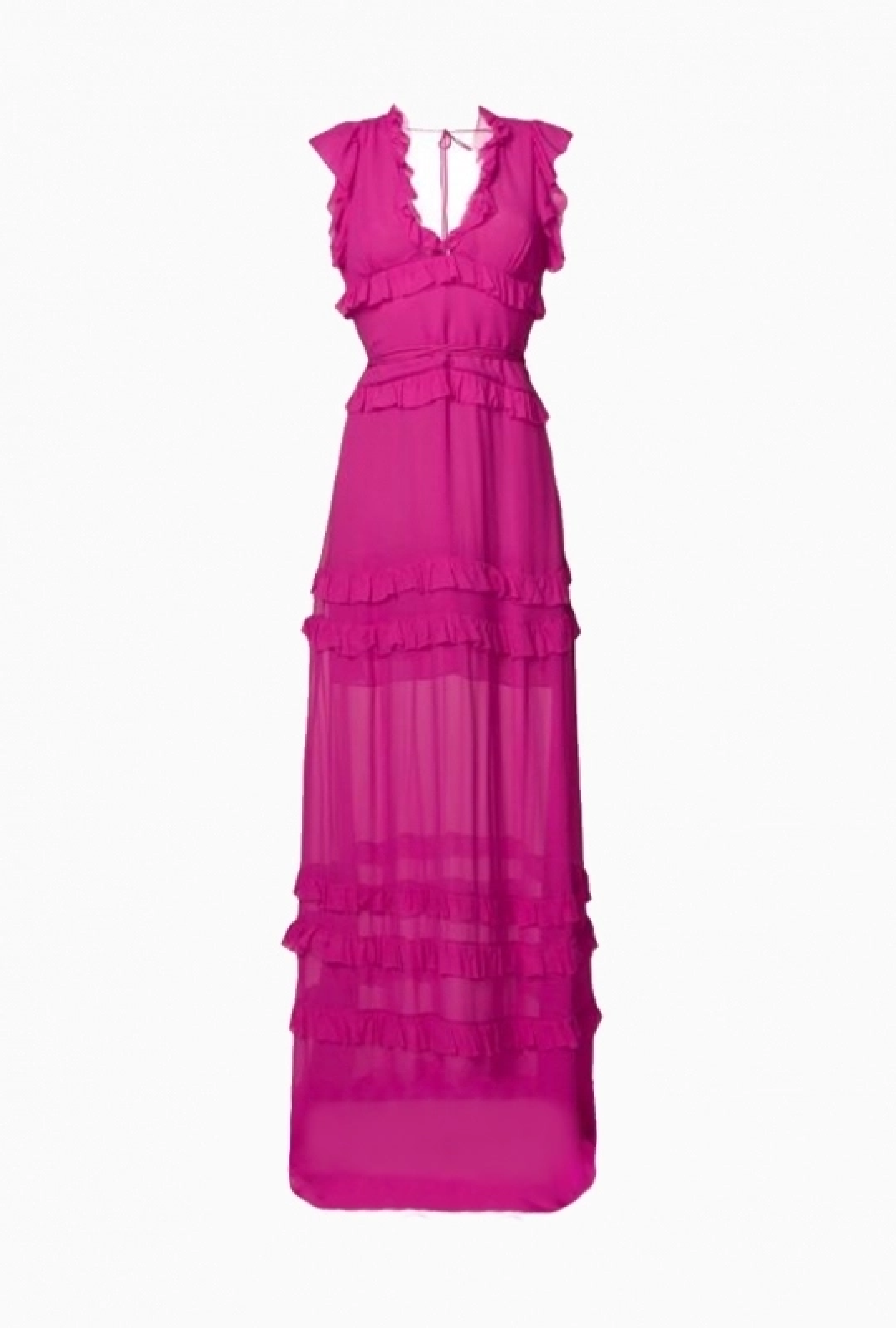 Robe Maxi Ruffles Pink-Exclusivité web