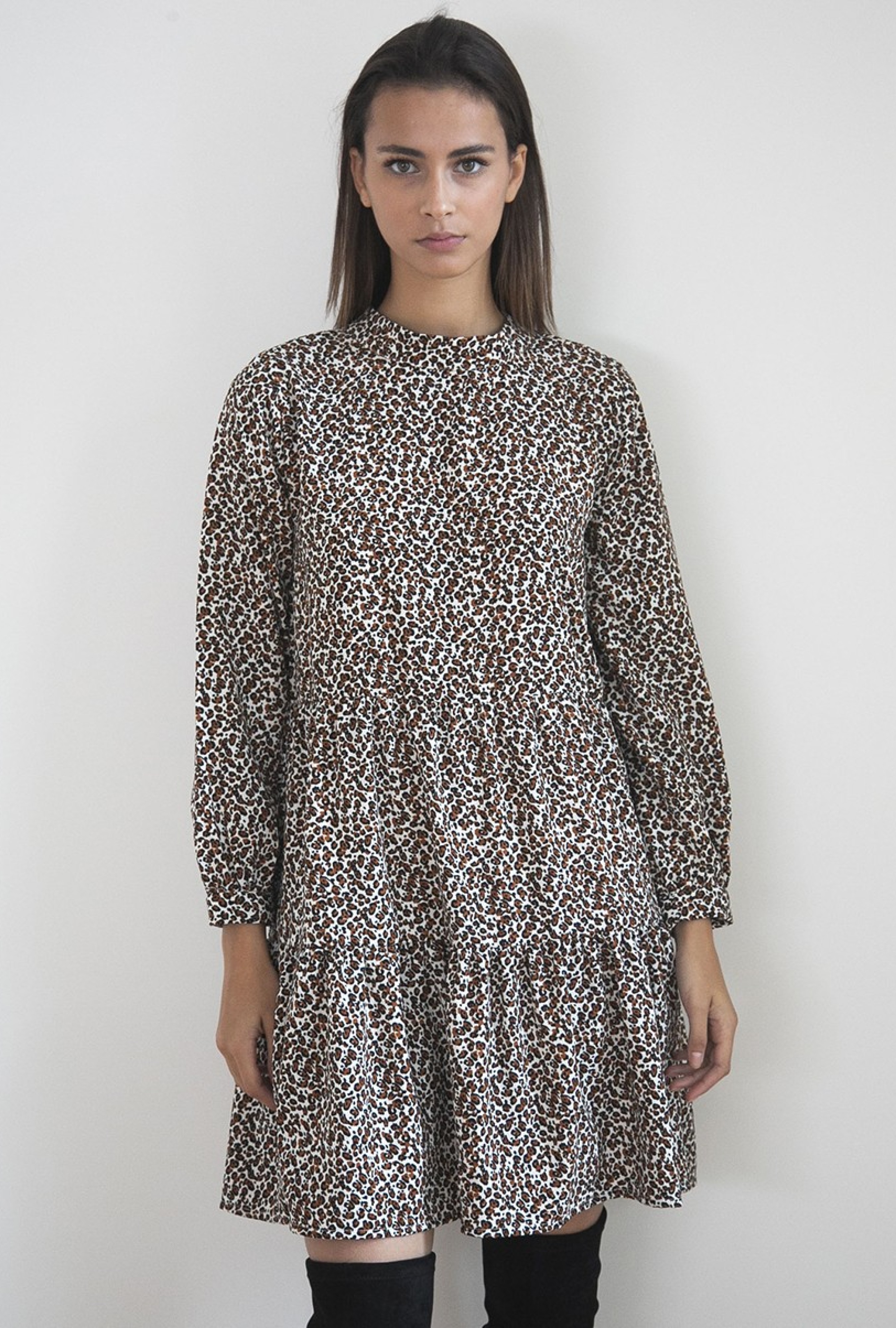 Robe Animal Print Marron