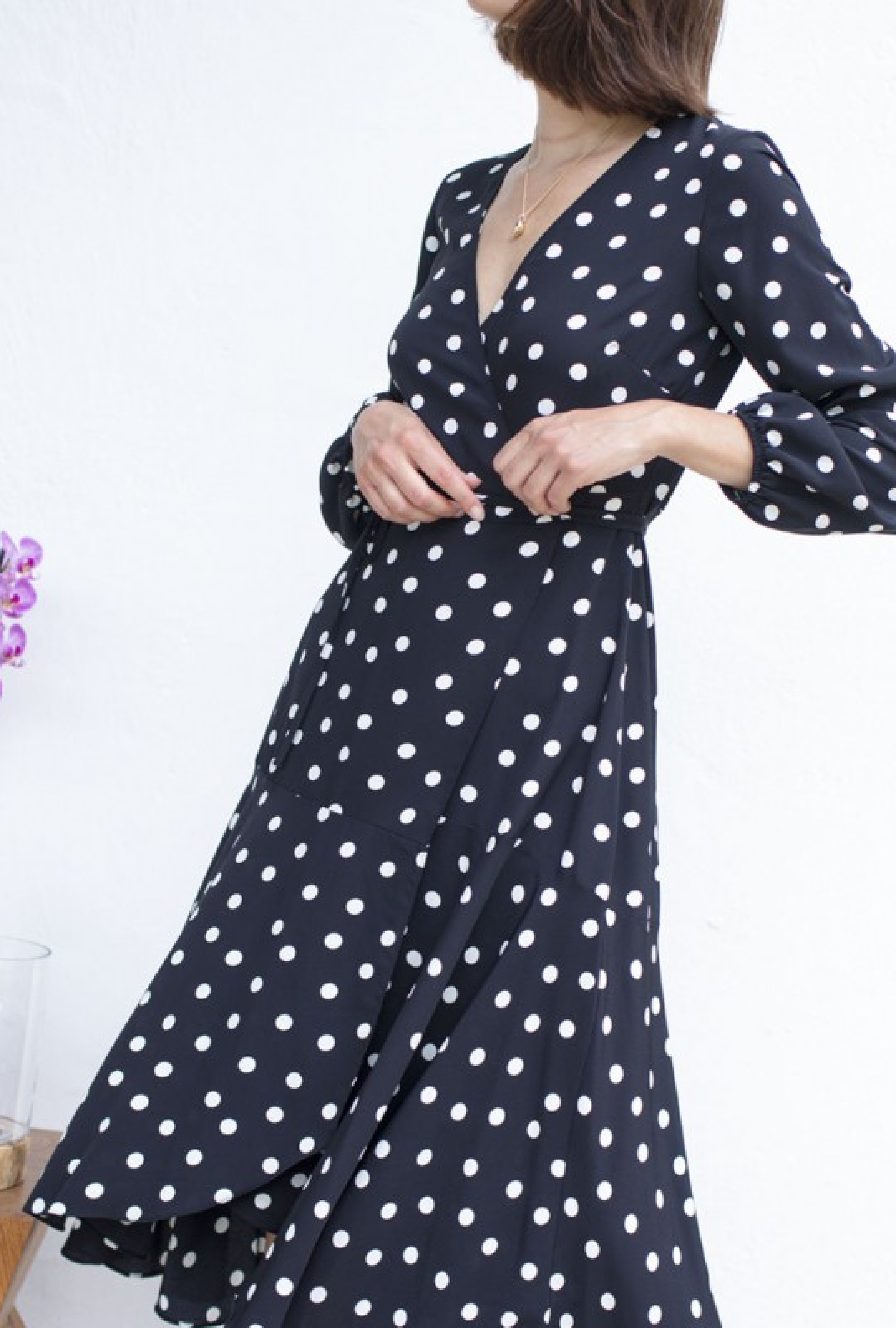 Robe Polka Dot Wrap