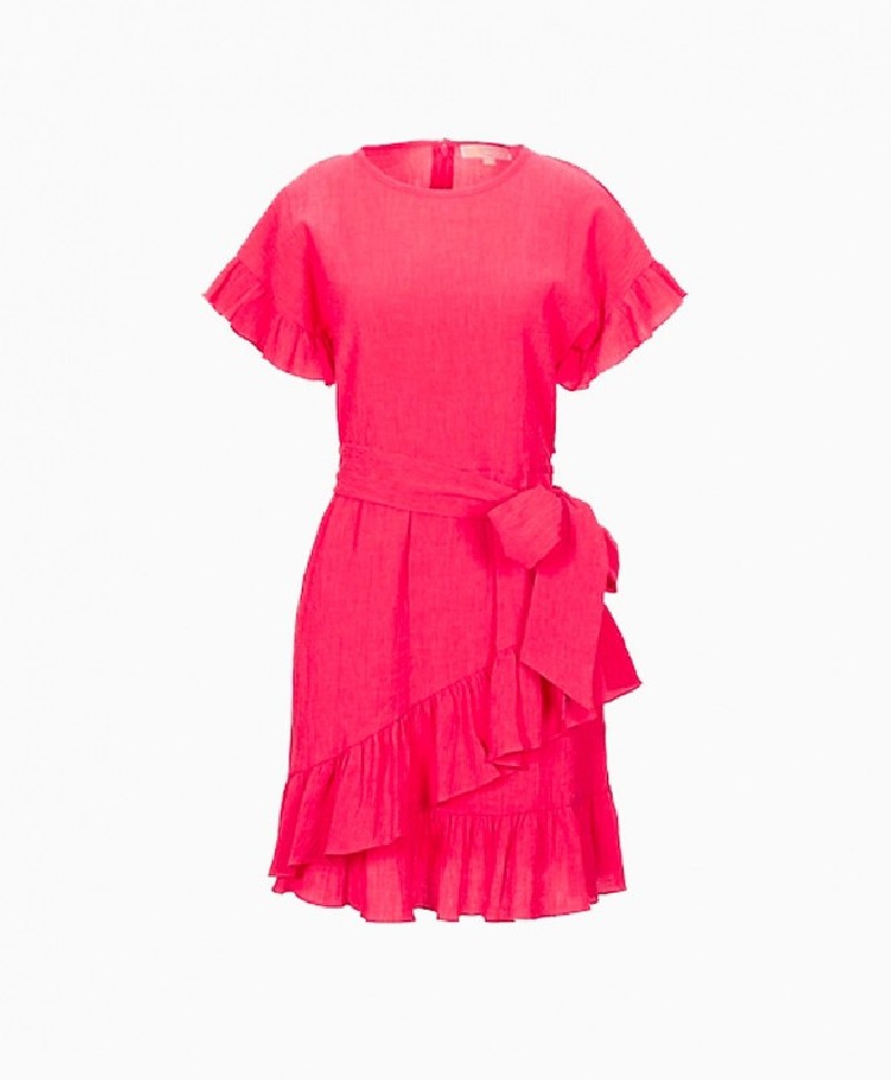 Robe Pinko Fucshia Volants