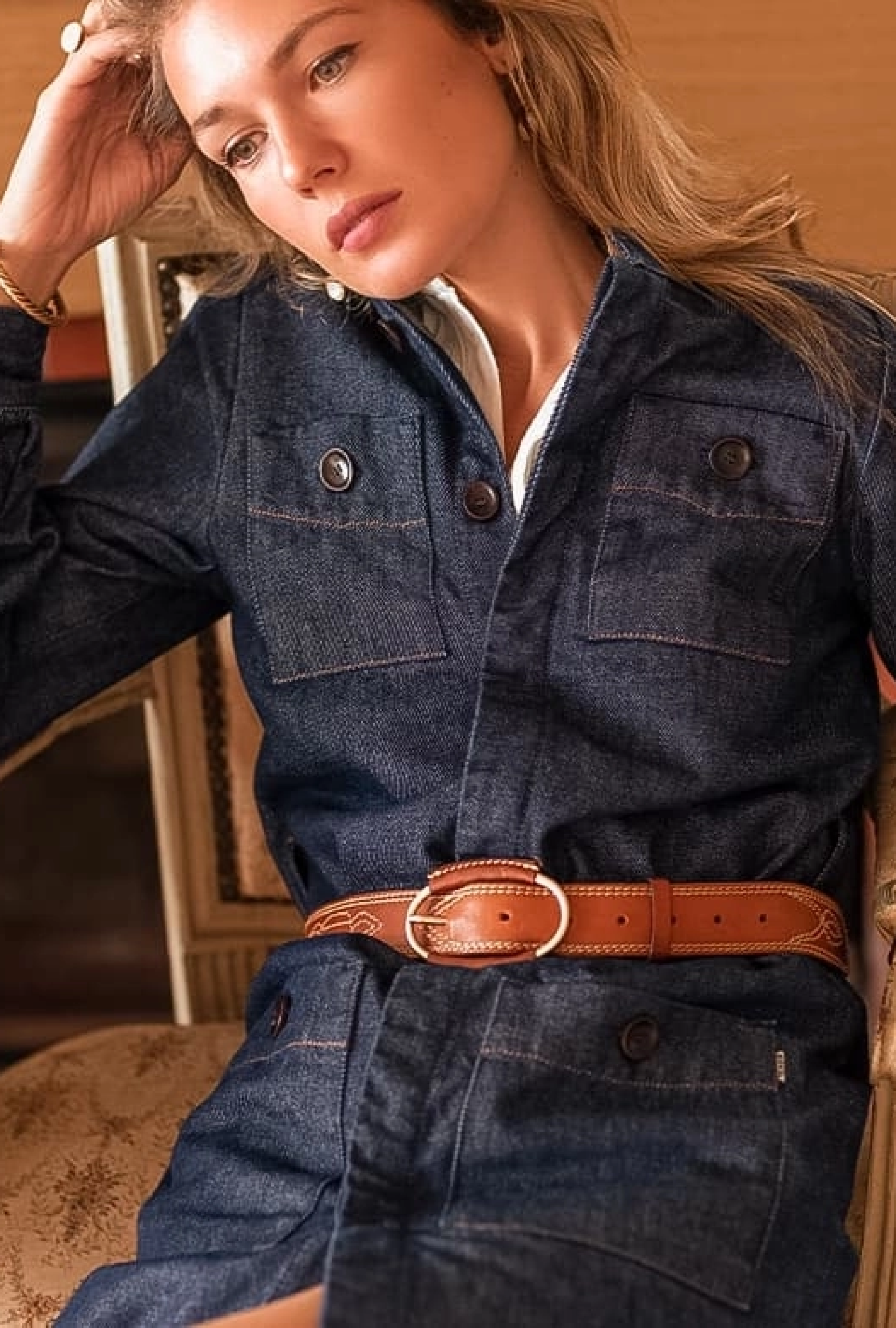 Robe Focus Bleue Foncé