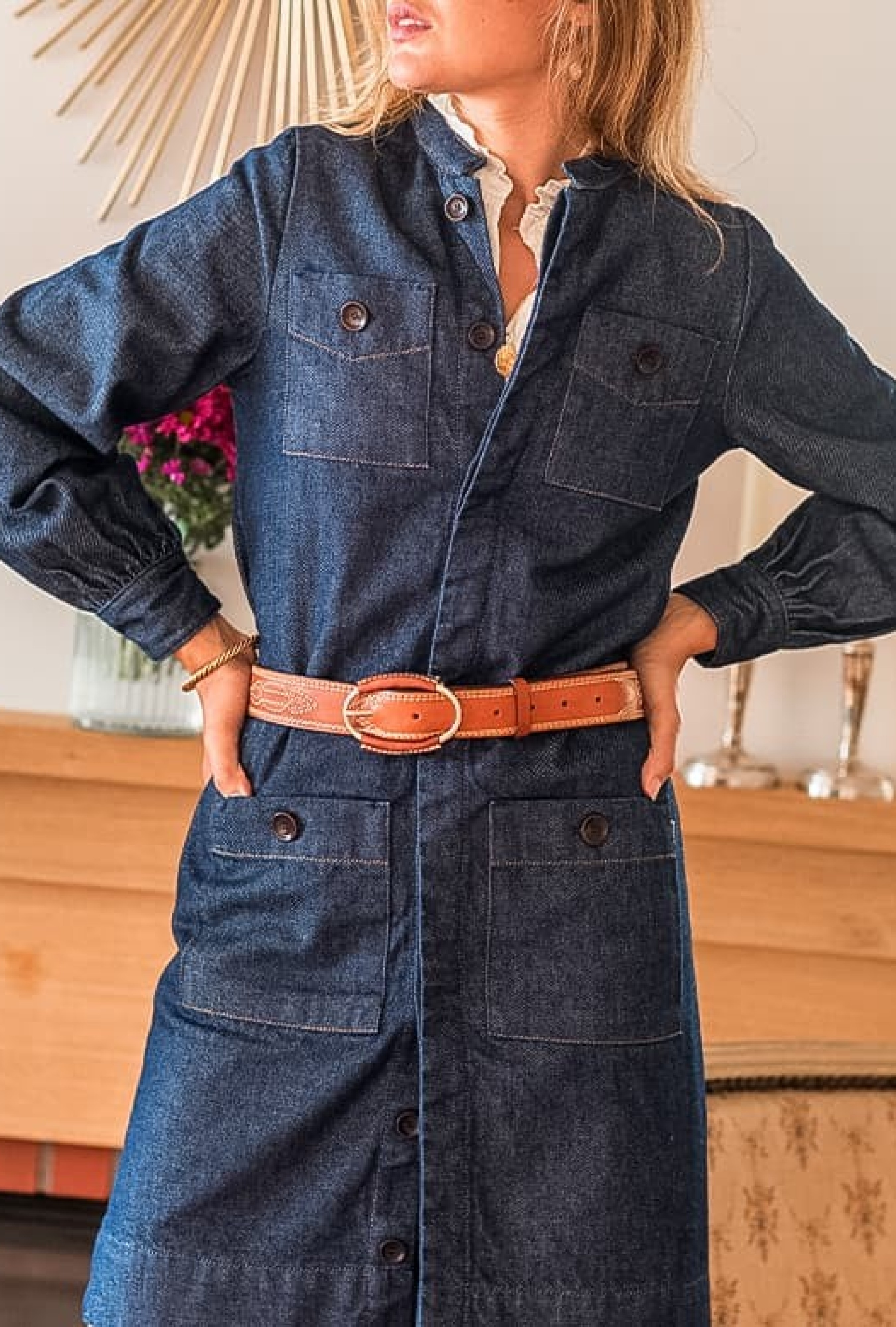 Robe Focus Bleue Foncé