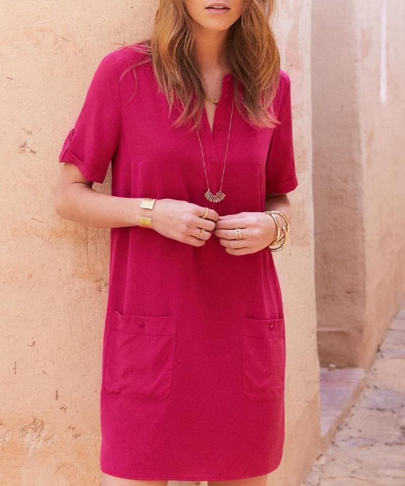 Robe Zoé Fuchsia-Exclusivité web
