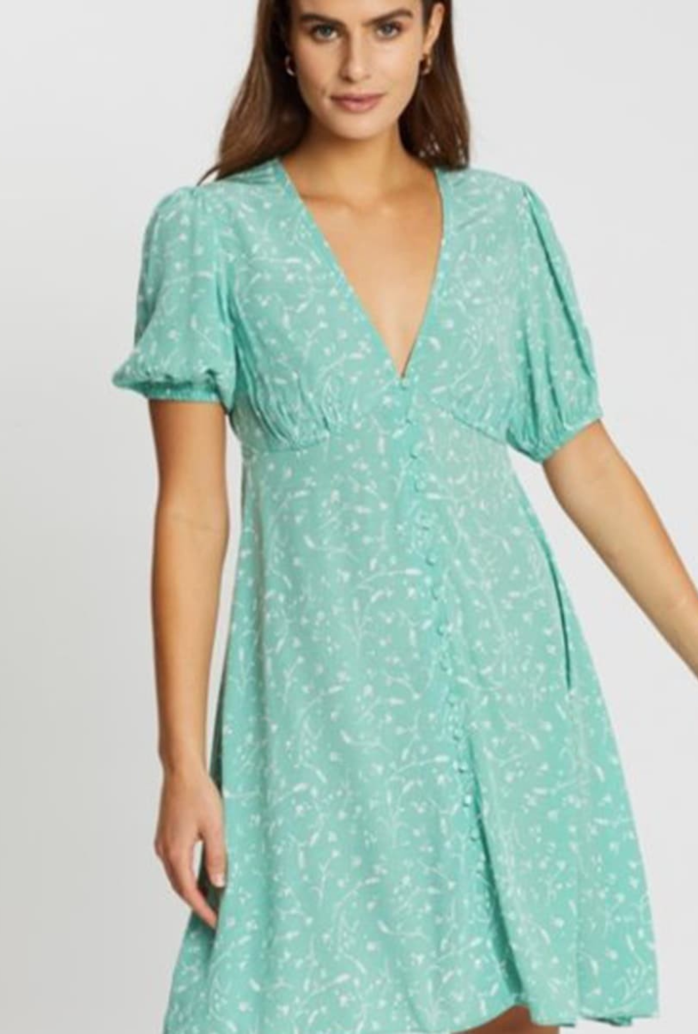 Robe Petunias Verte-Exclusivité web