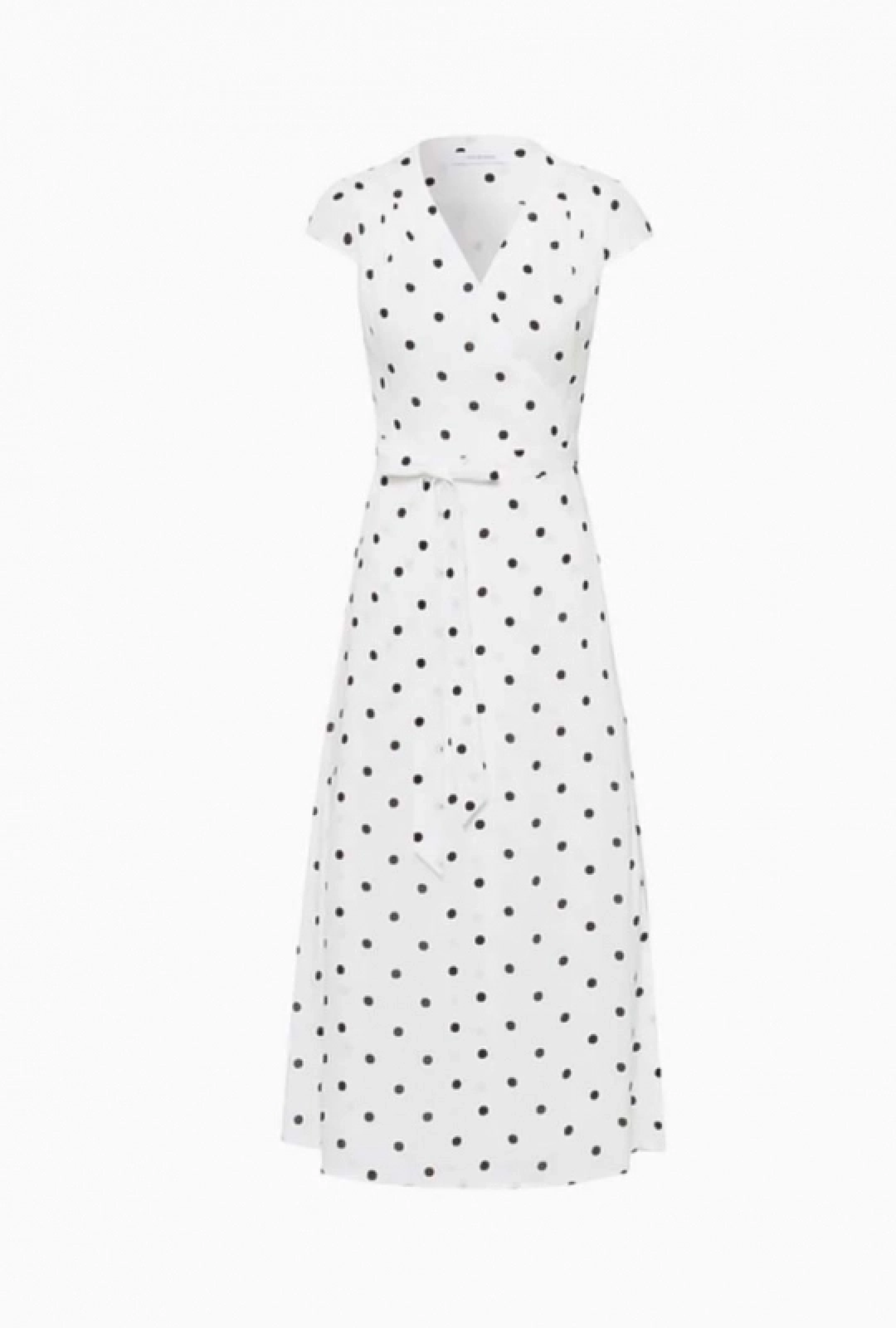 Robe Polka Dot Wrap Dress