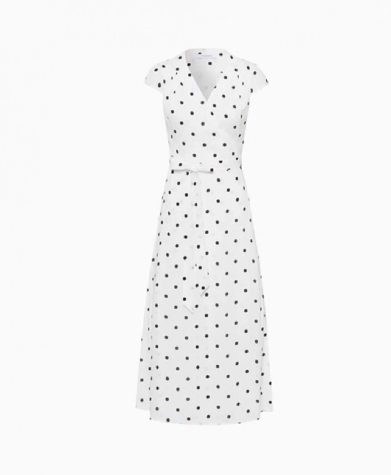 Robe Ivy & Oak Polka Dot Wrap Dress