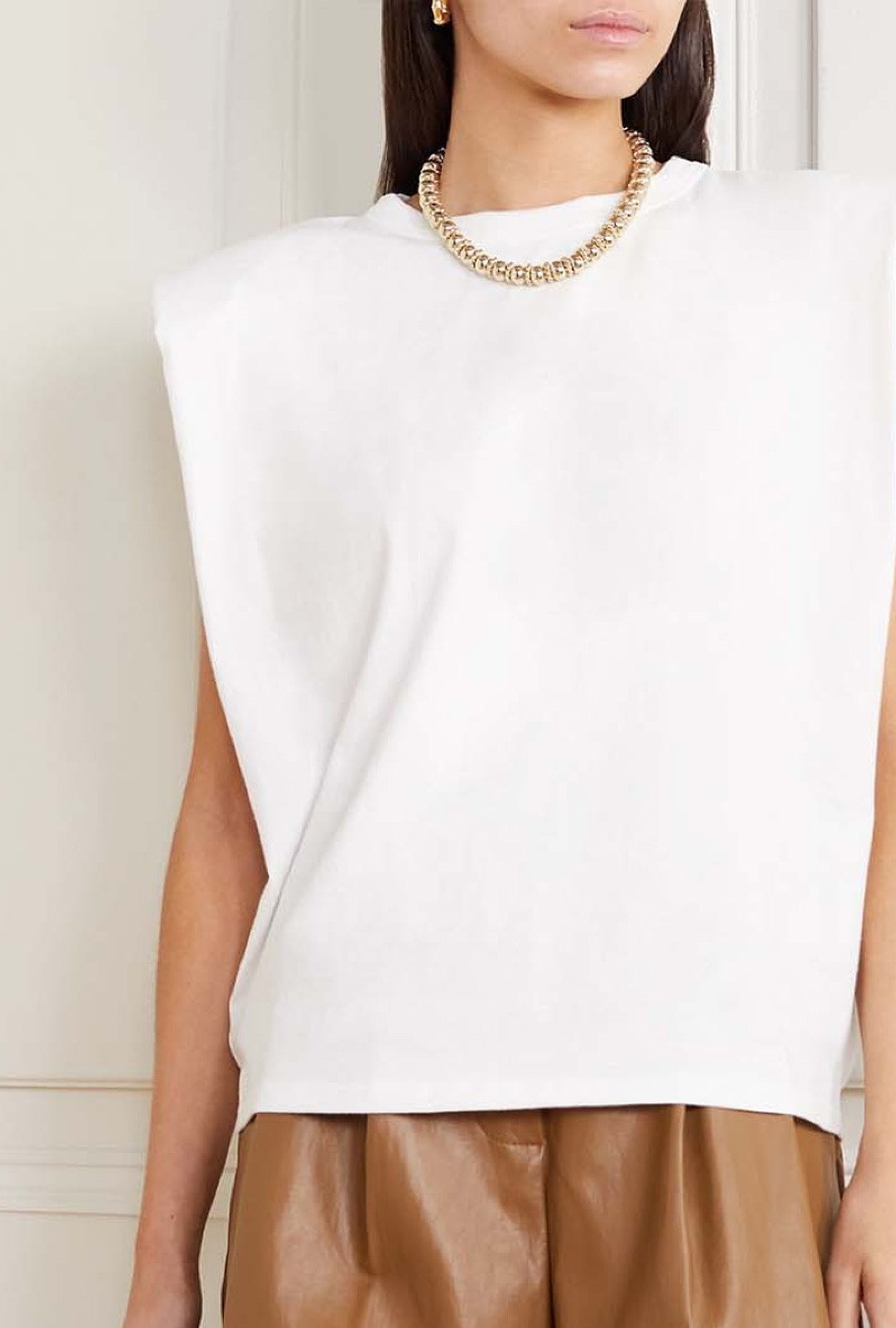 Débardeur Blanc à Épaulettes