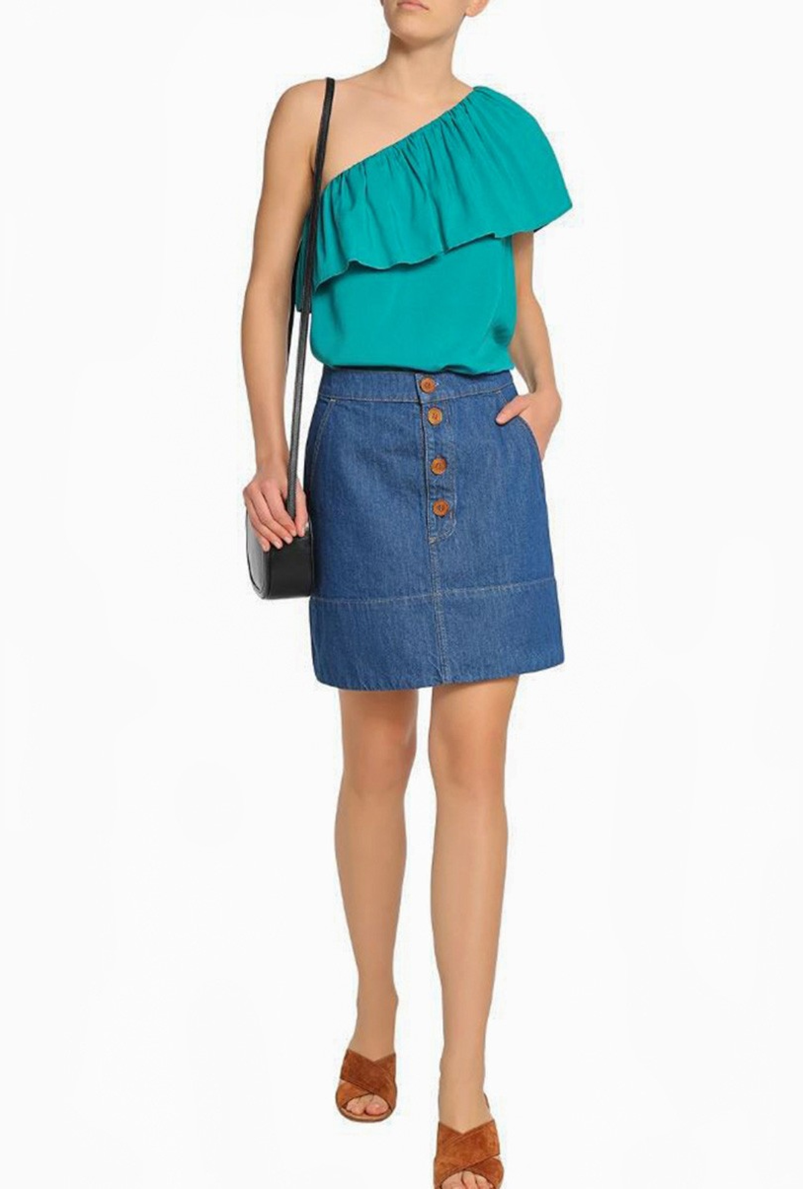 Top Asymétrique Vert