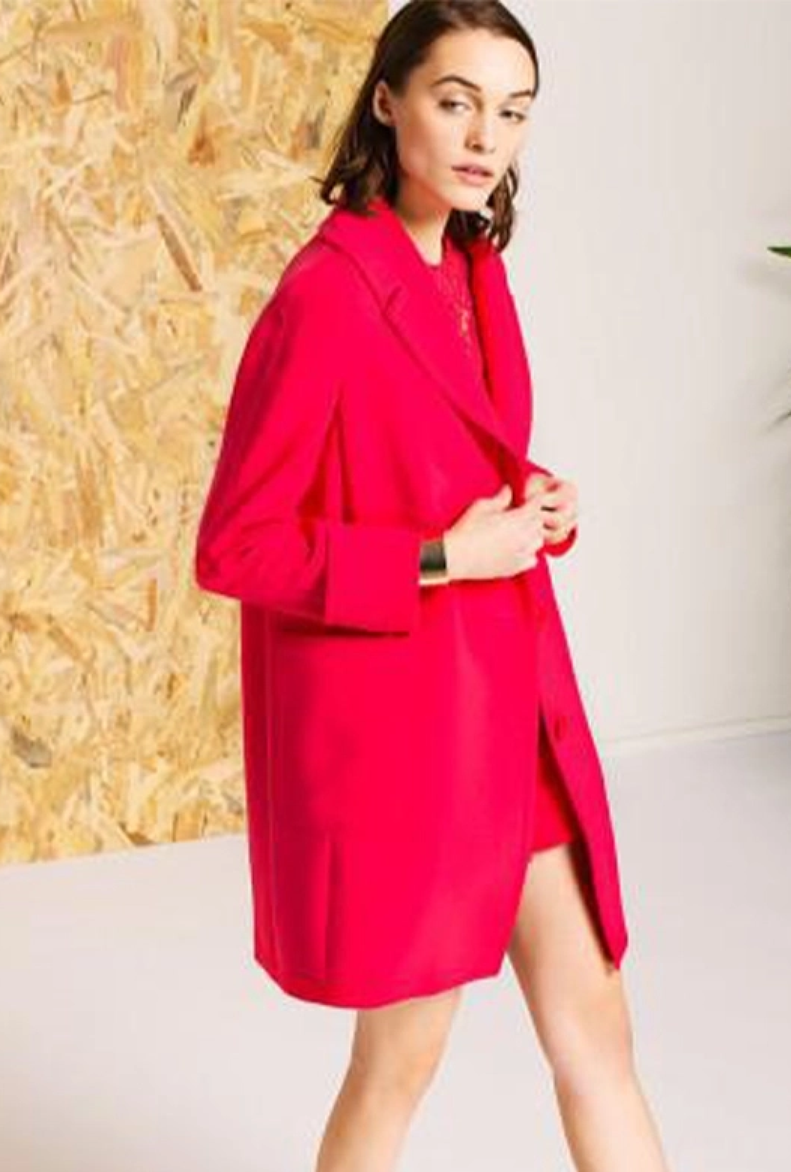 Manteau Texturé Fuchsia