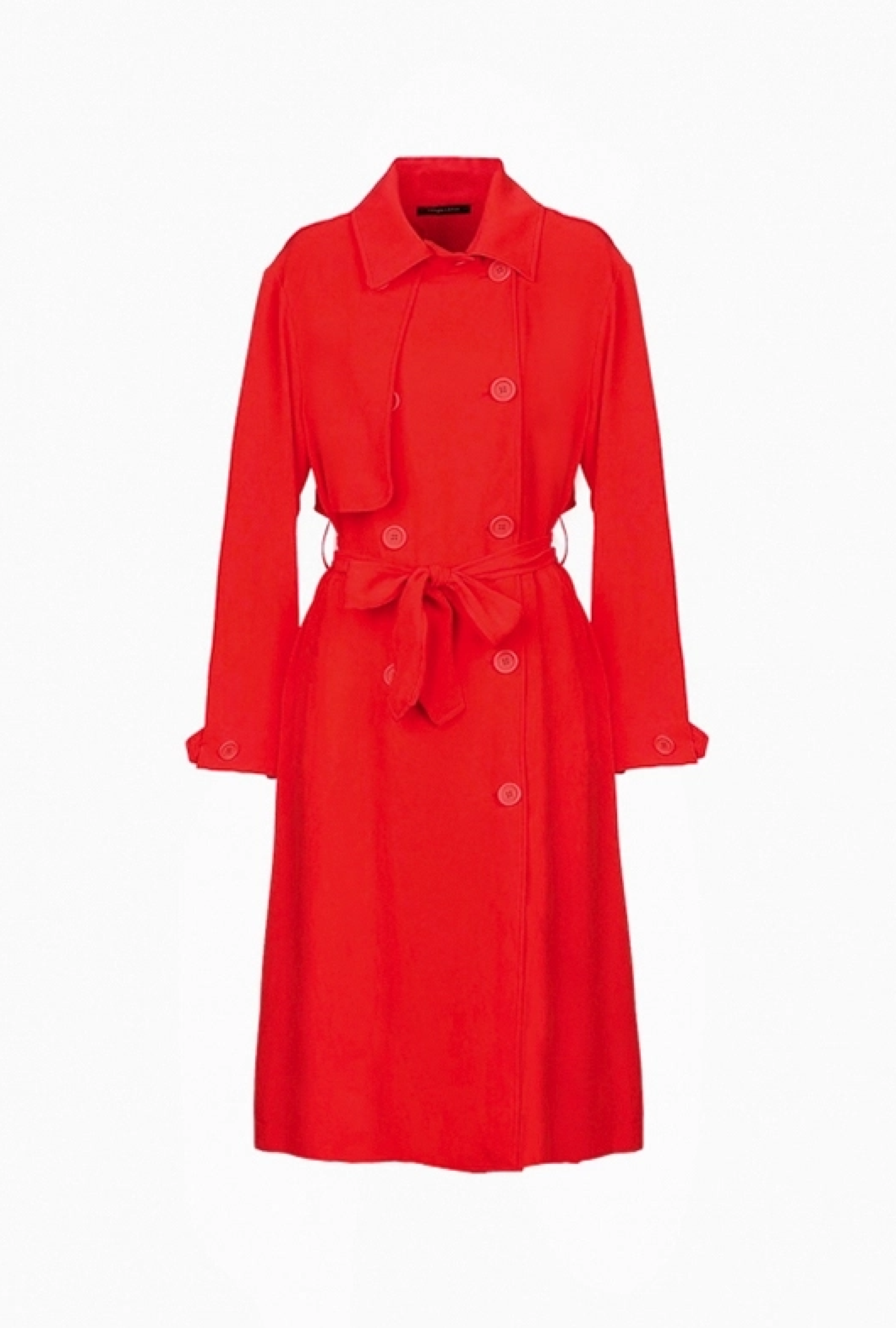 Manteau Long rouge