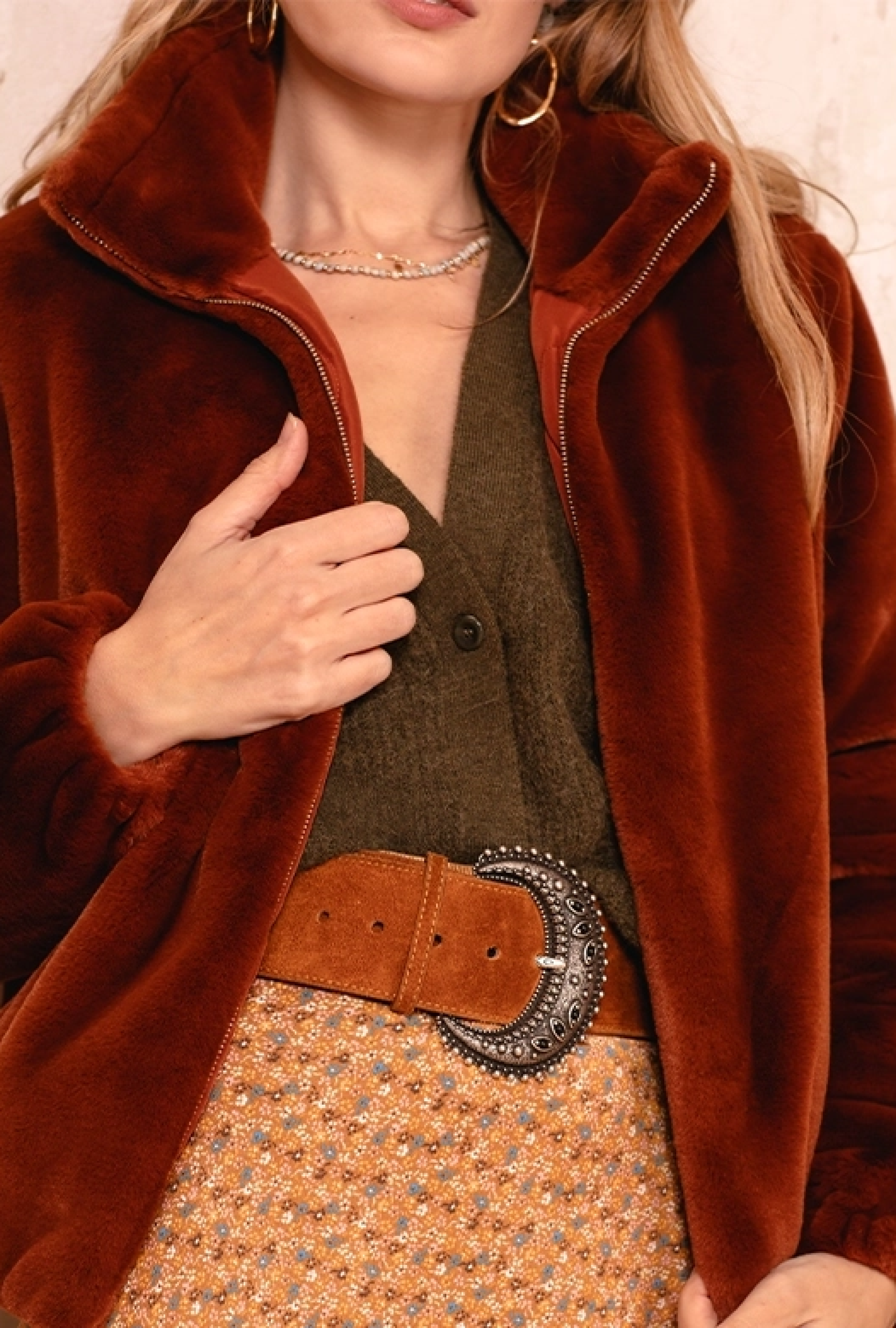 Manteau Loulou Dark Inca