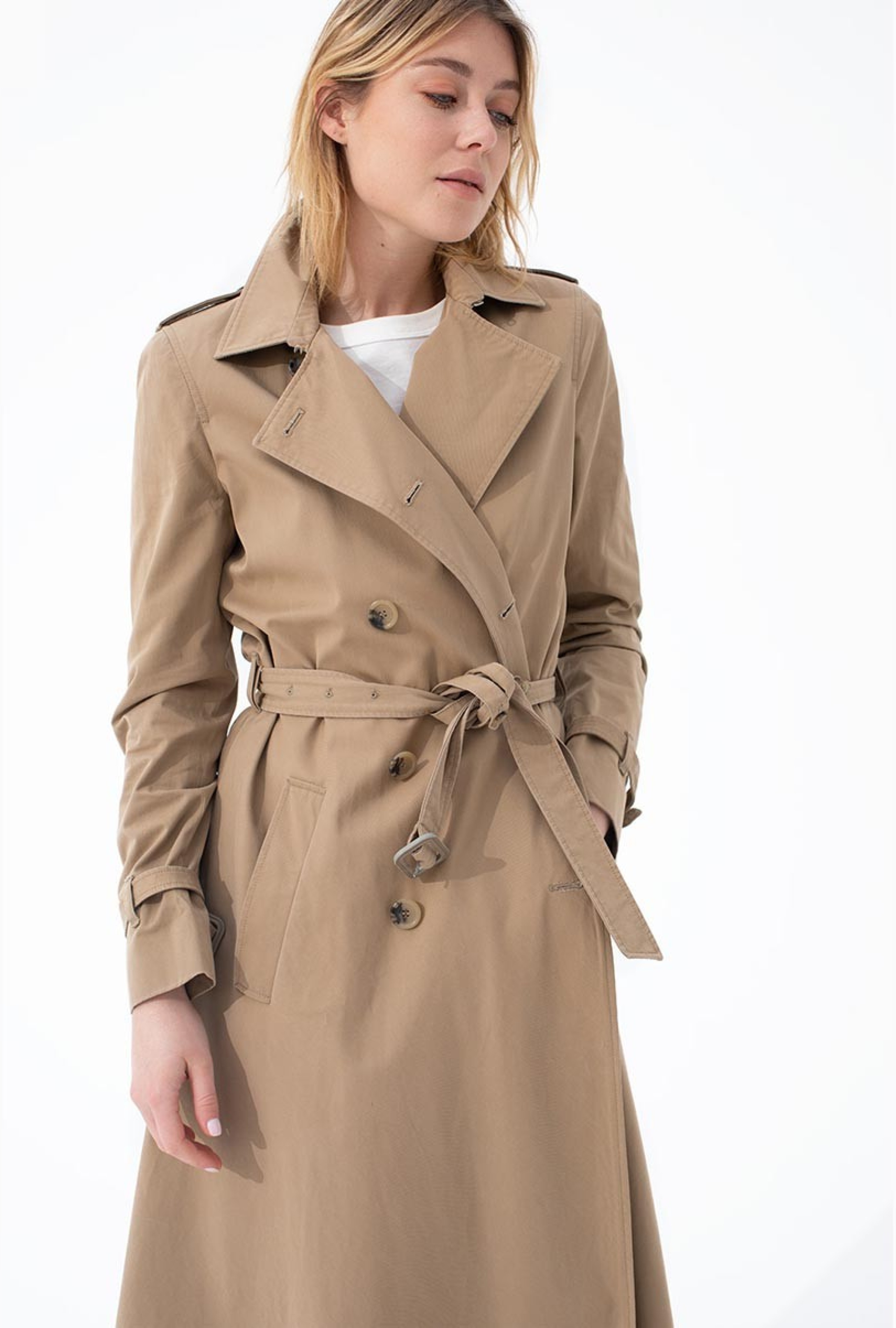 Manteau Trench Taupe
