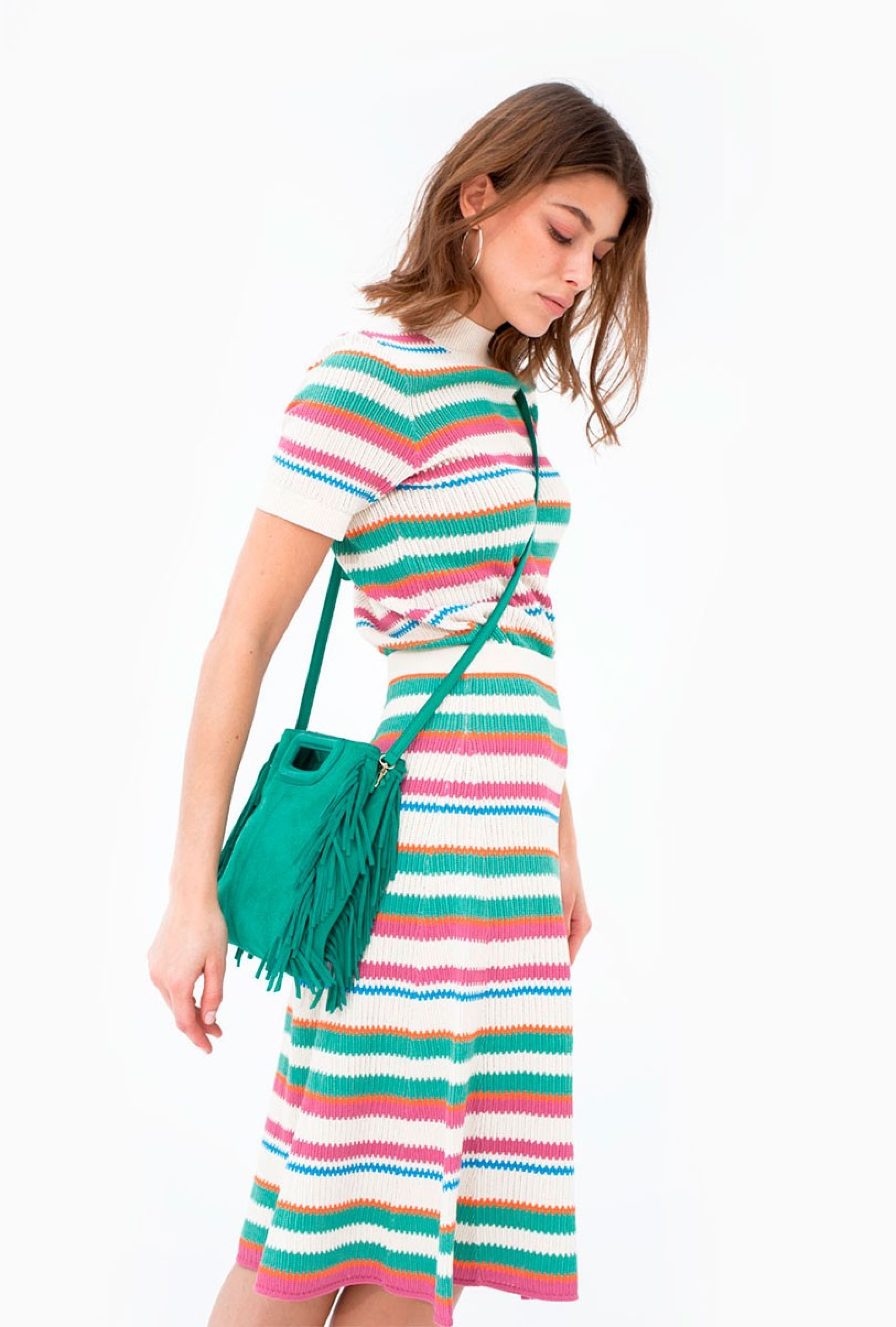 jupe Maik Creme Menthe