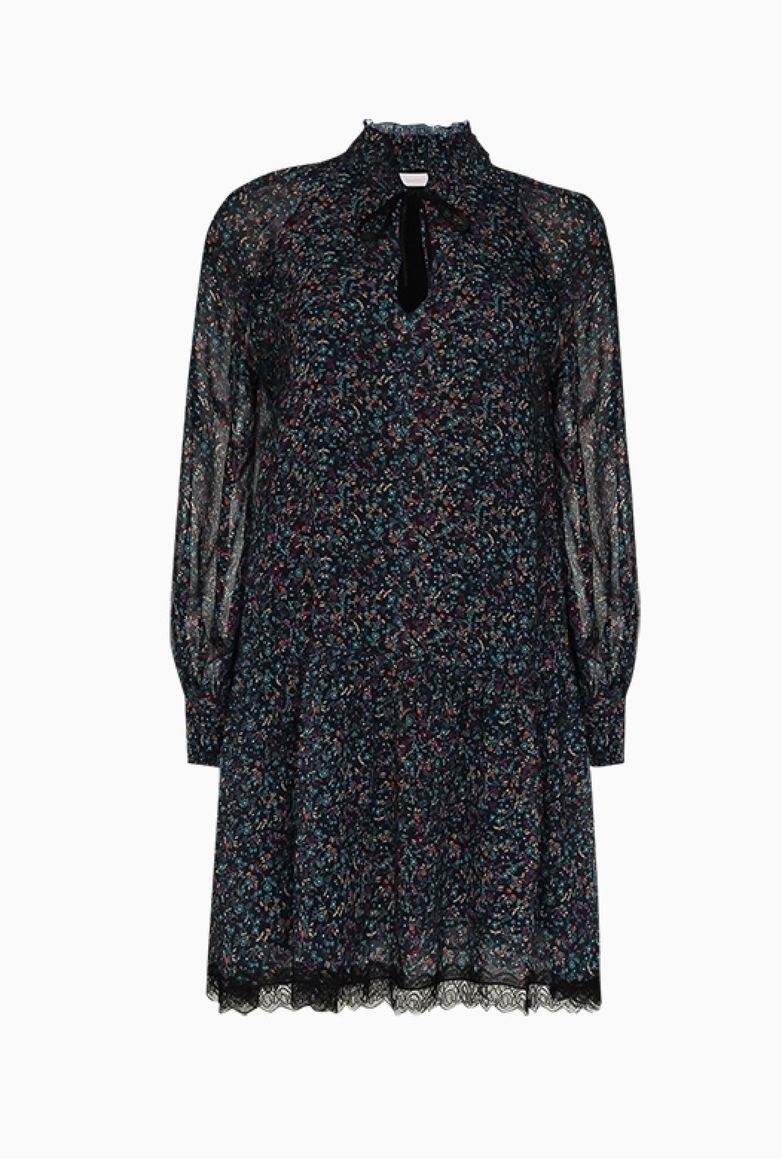Robe Lace-Trimmed Floral Print-Exclusivité web