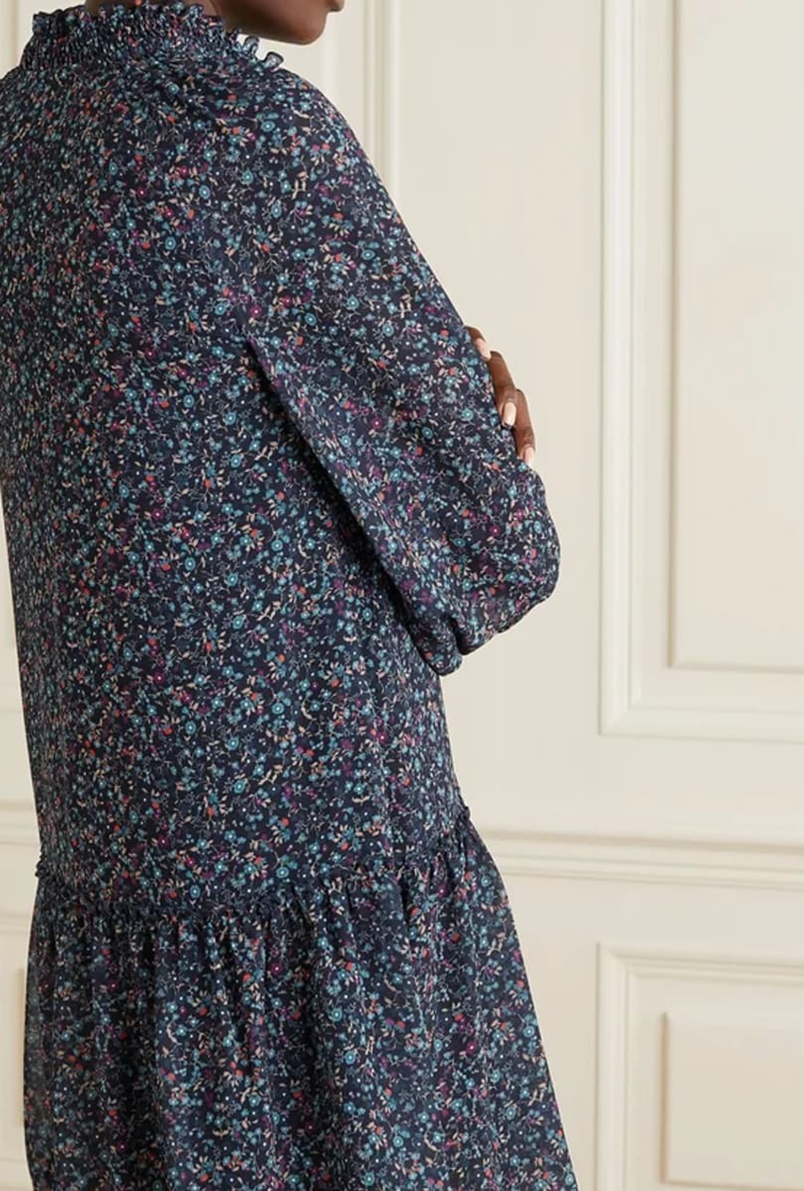 Robe Lace-Trimmed Floral Print-Exclusivité web