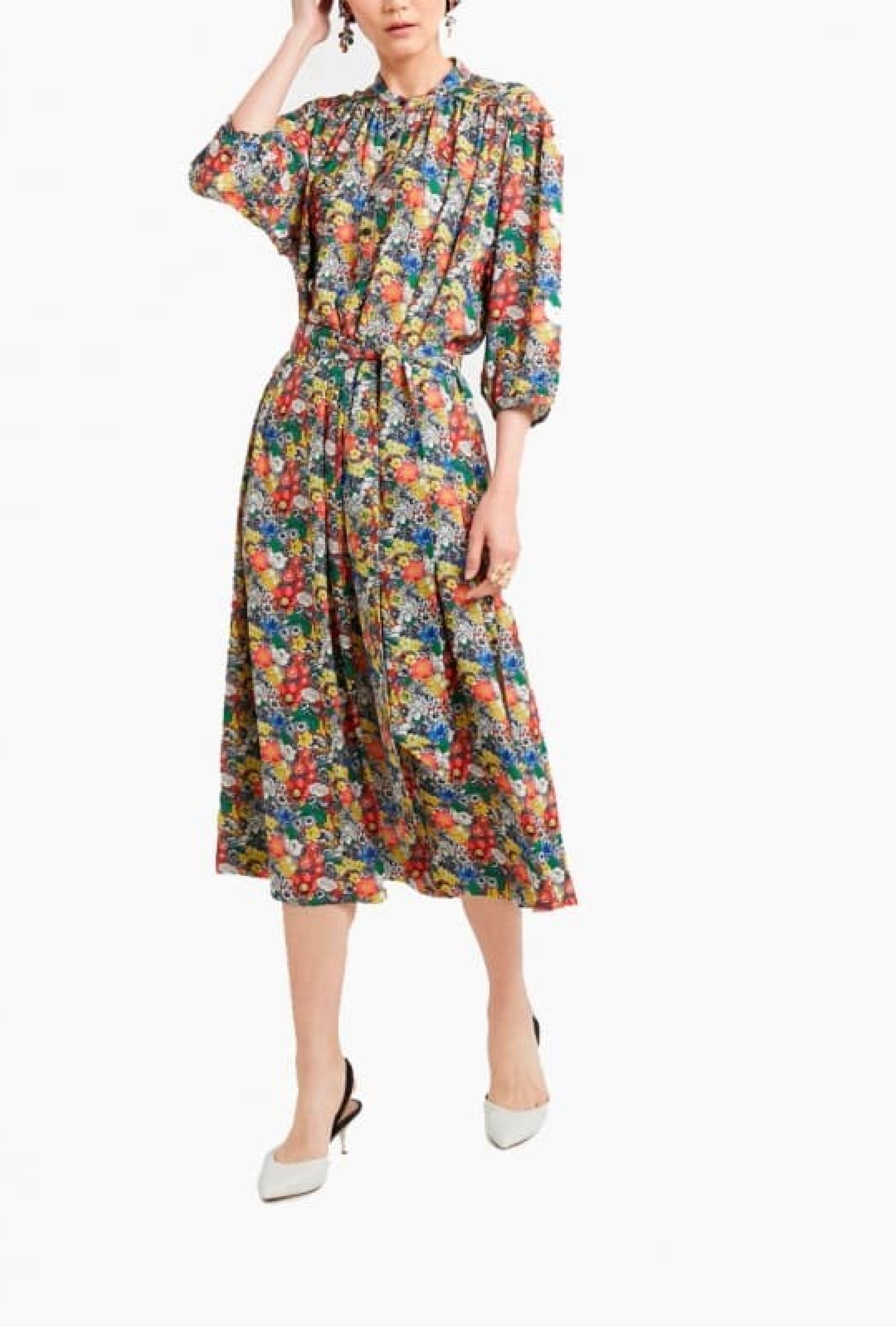 Robe Floral Print Midi