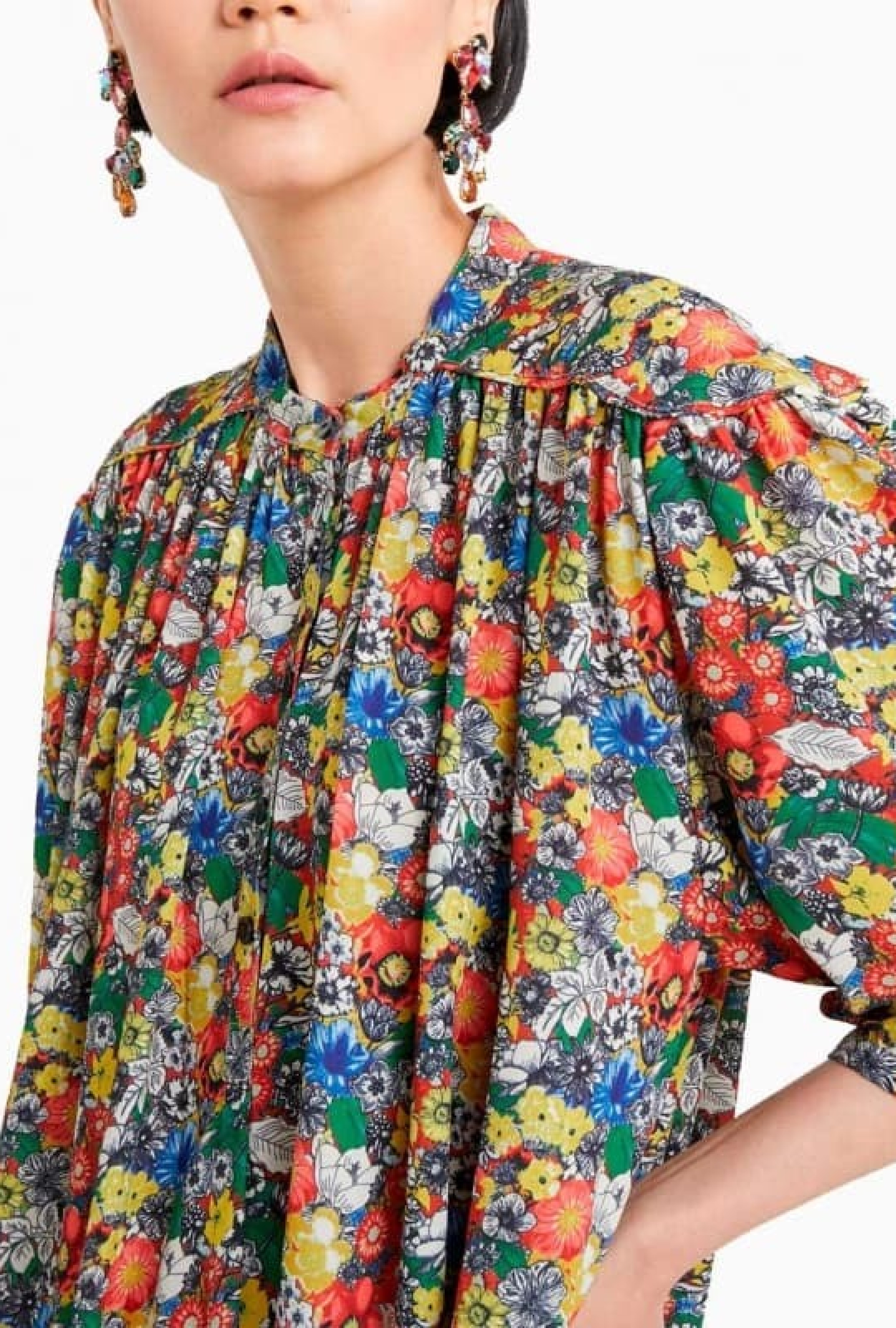 Robe Floral Print Midi