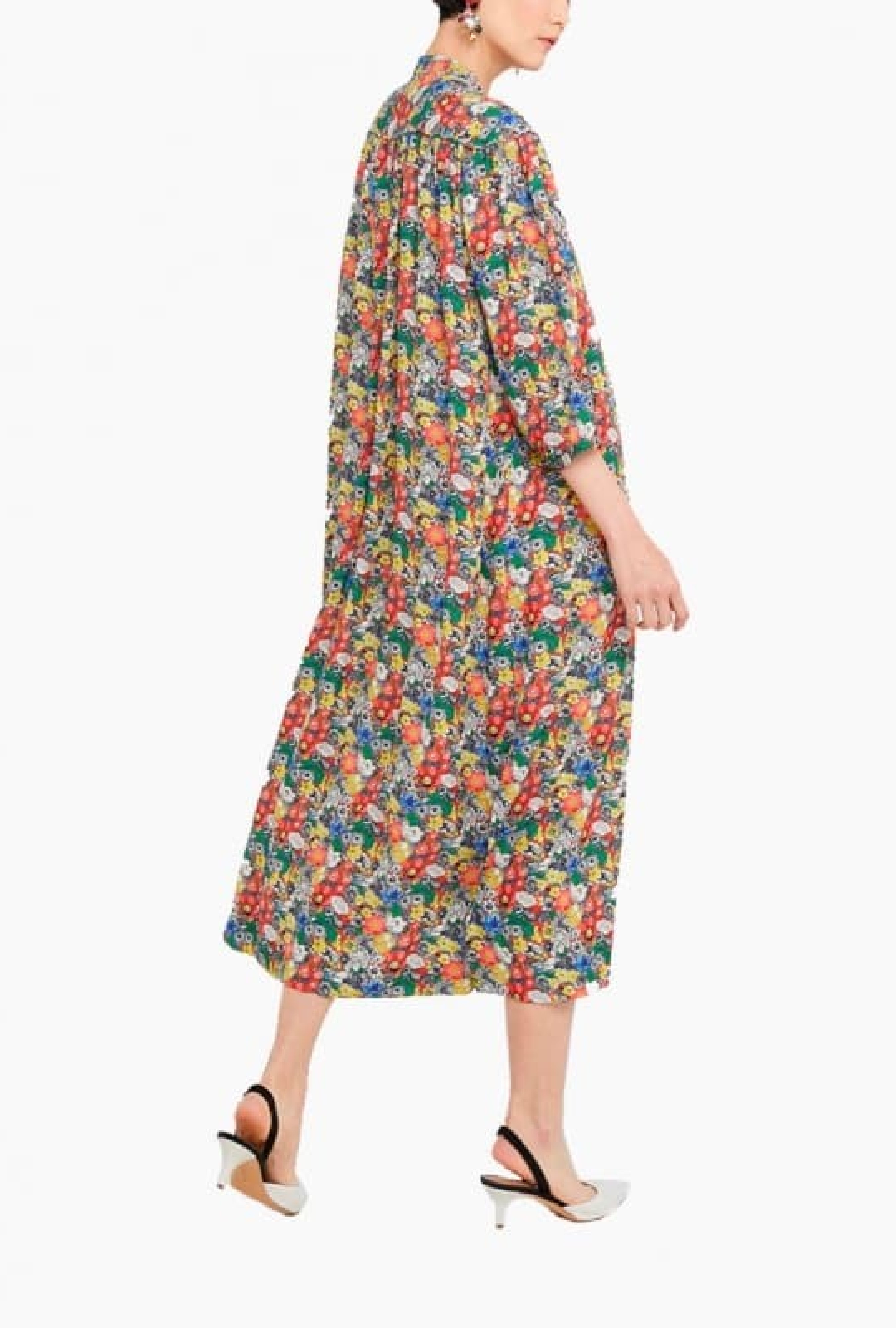 Robe Floral Print Midi