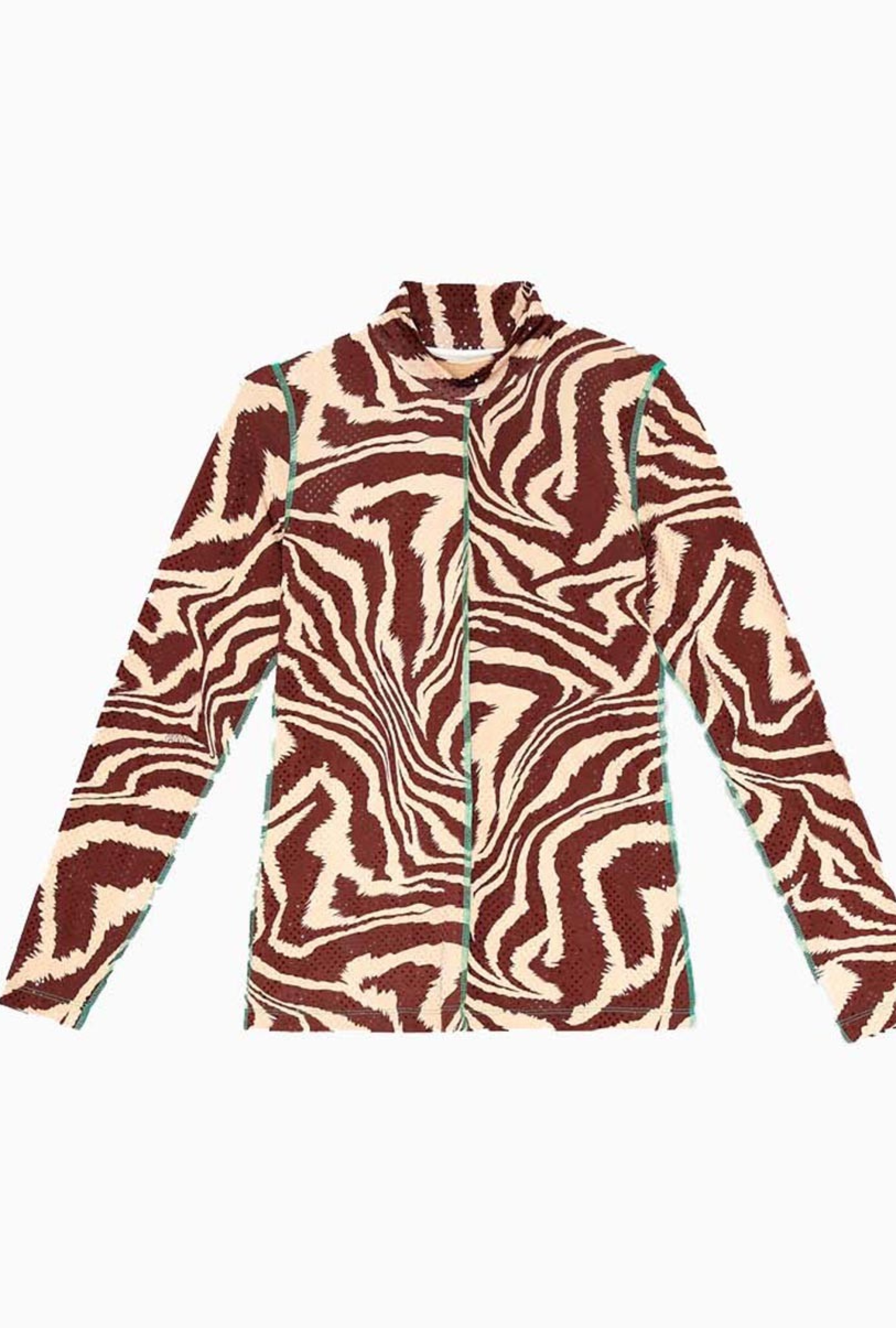 Top Foil Jersey Rollneck