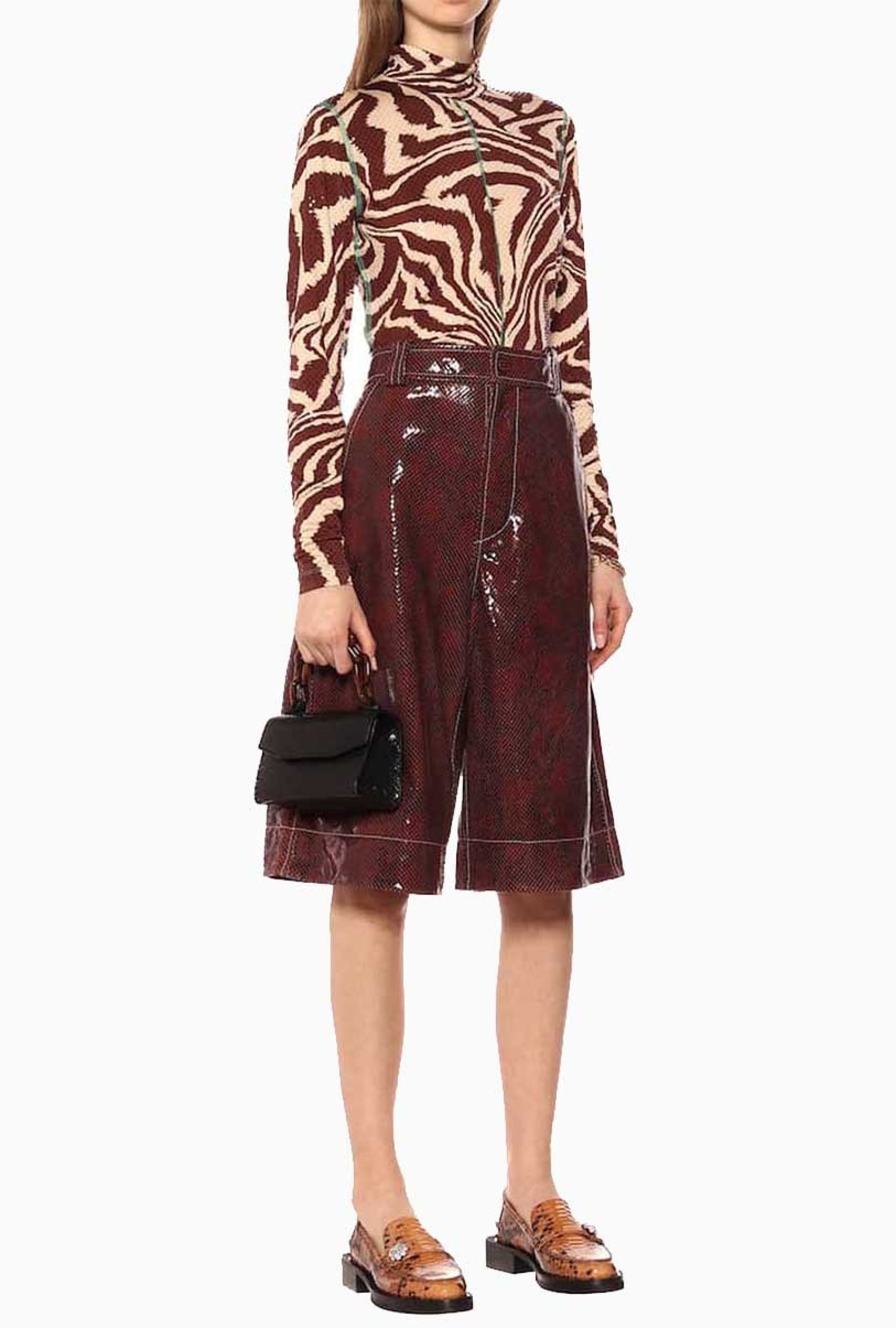 Top Foil Jersey Rollneck