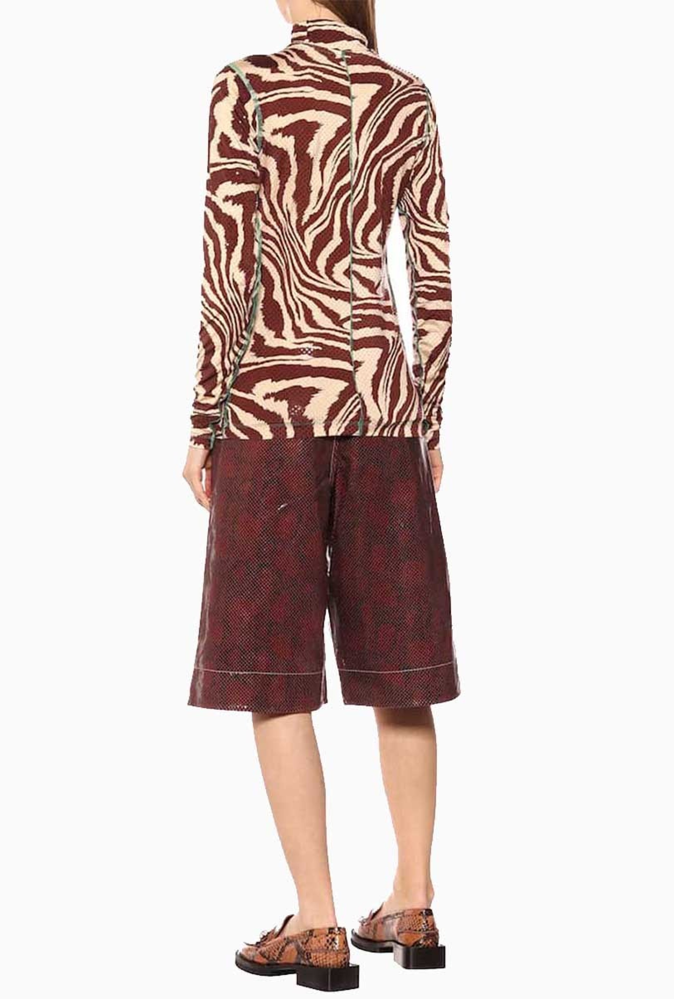 Top Foil Jersey Rollneck