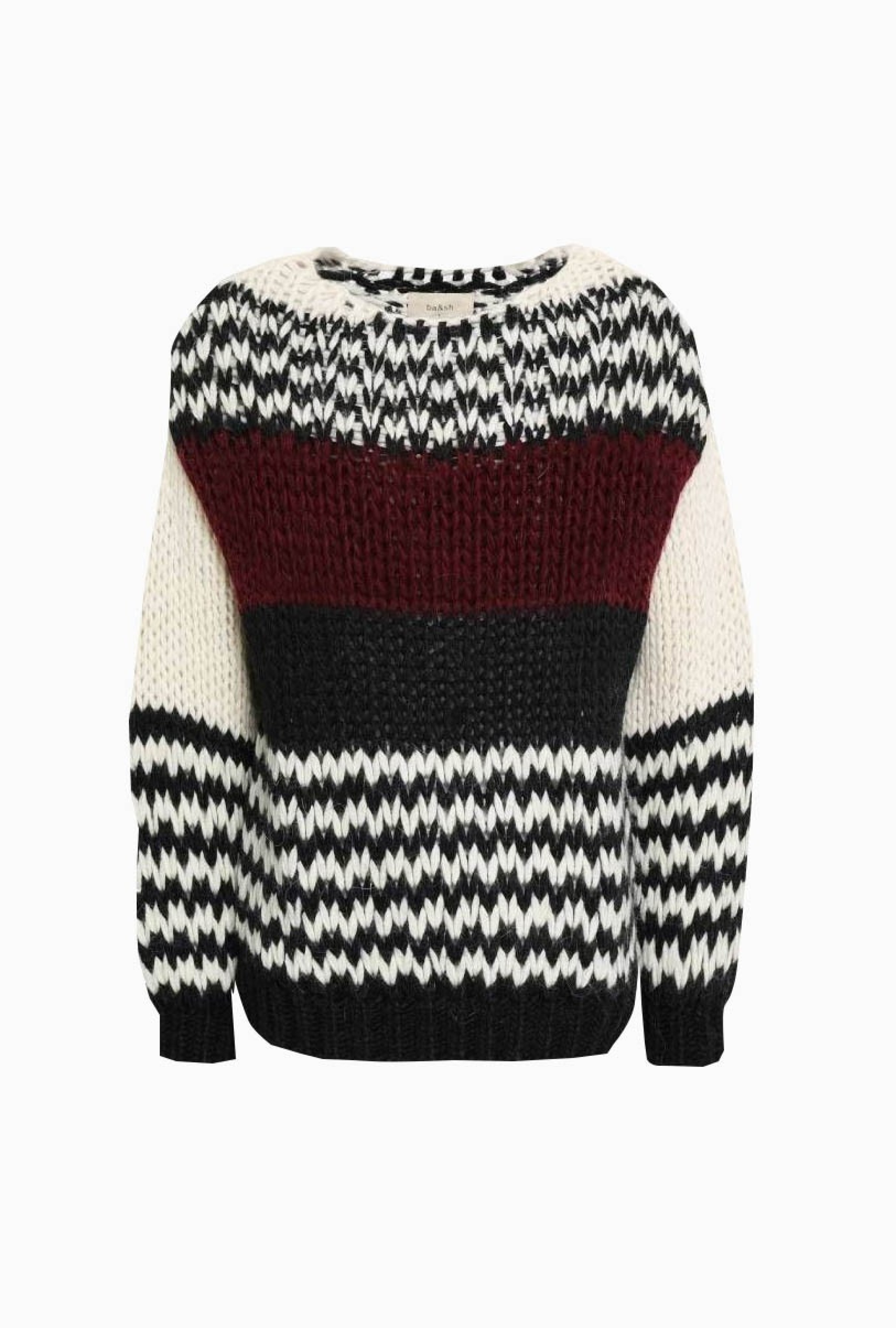 Pull Striped Crew Neck