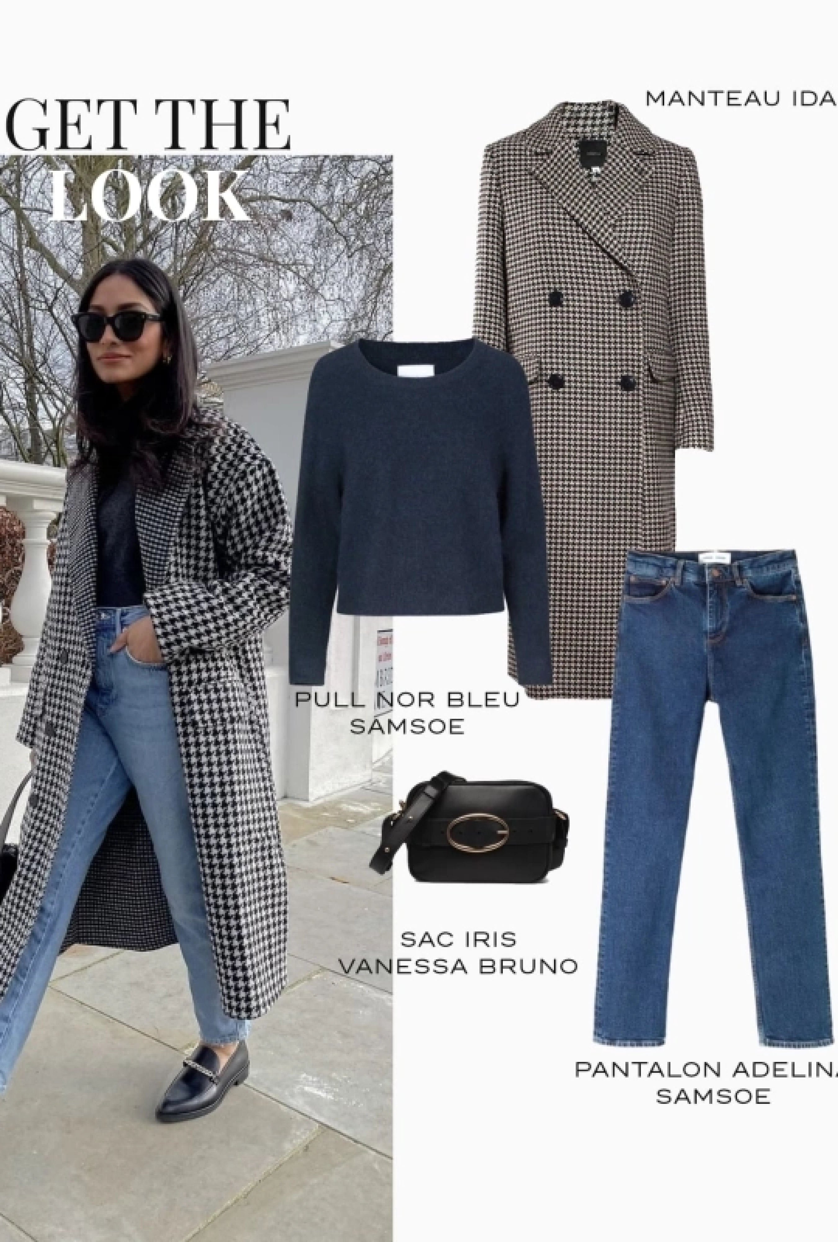 manteau pied de poule