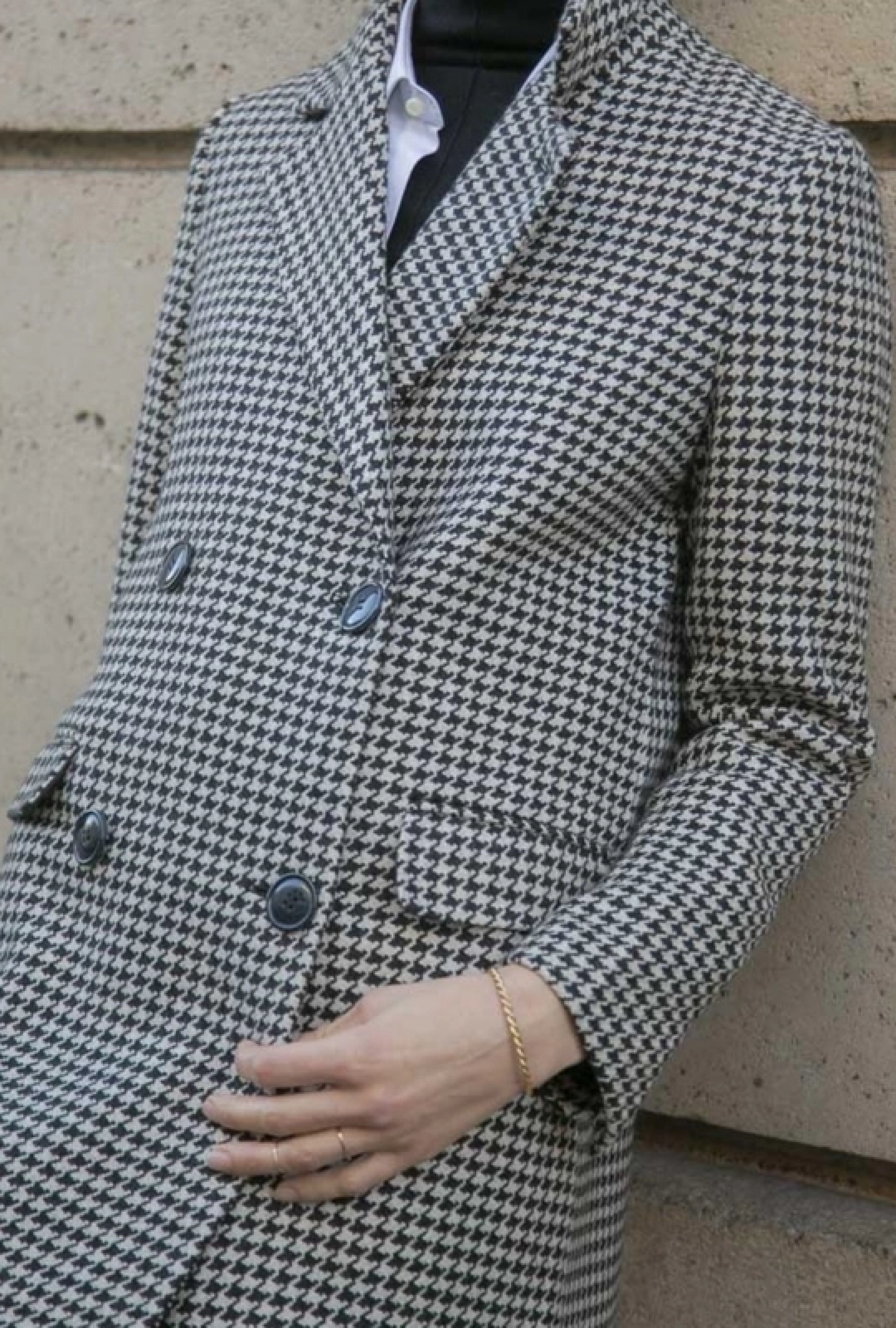 manteau pied de poule