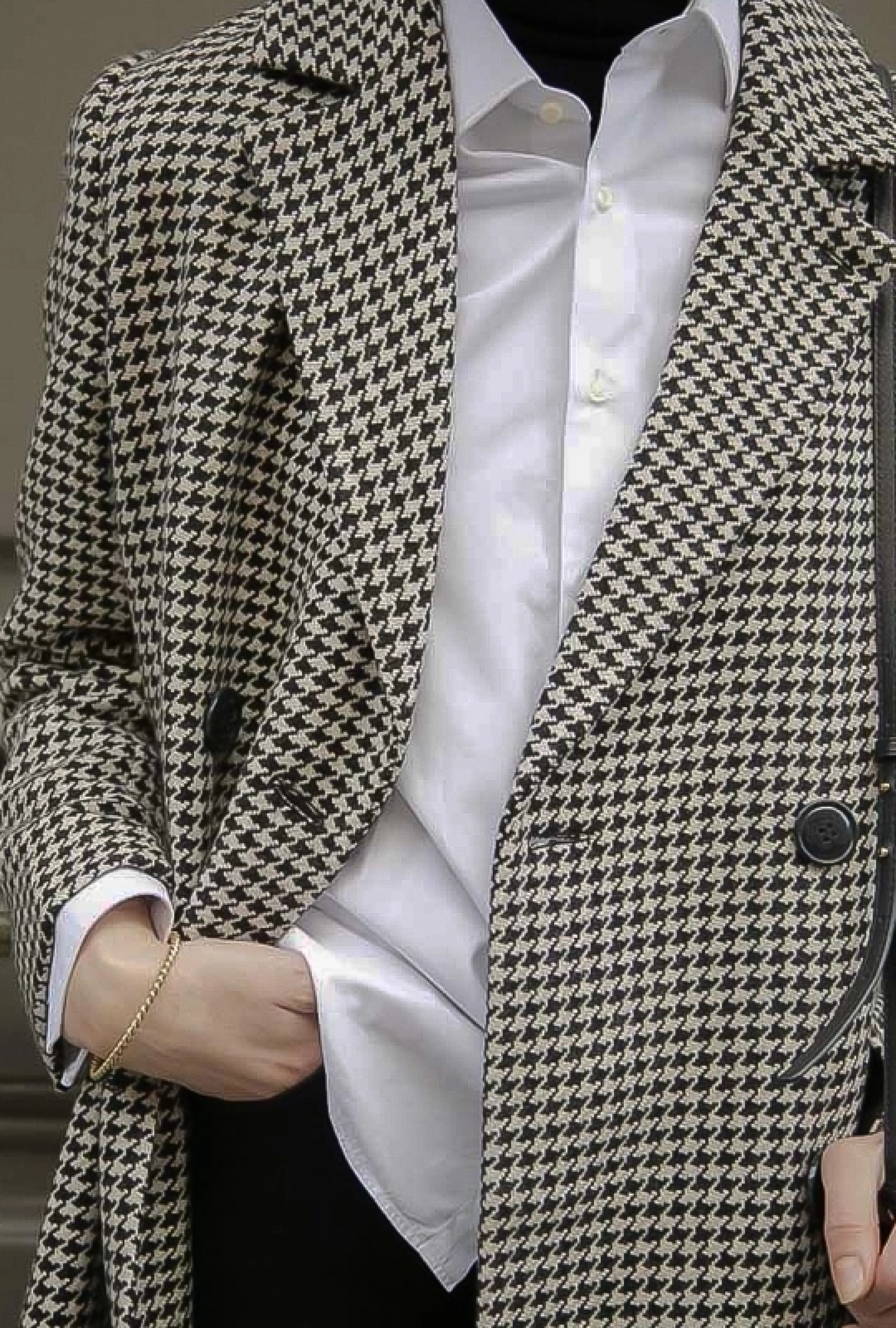 manteau pied de poule