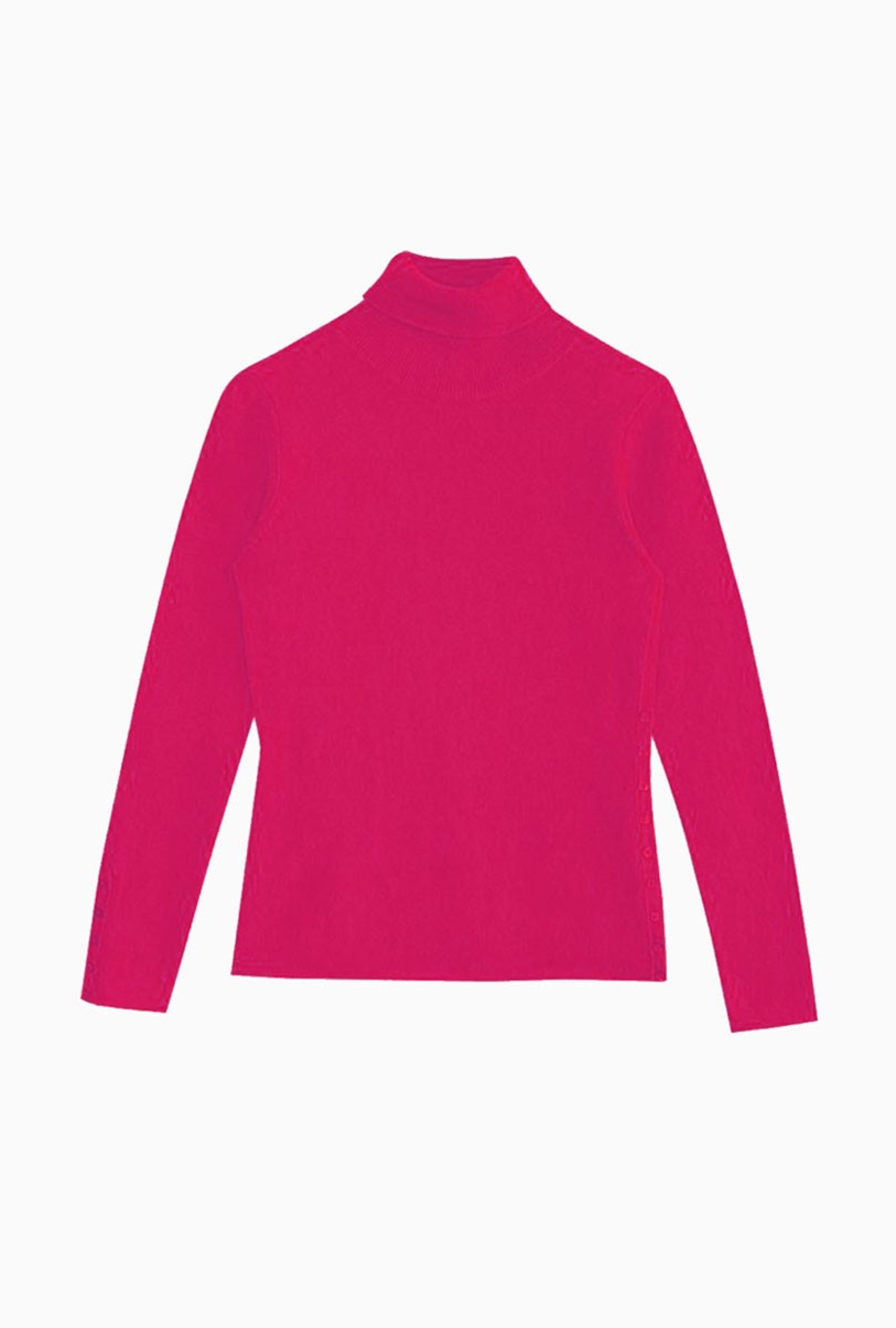 Pull Turtle Neck Loose Fuchsia