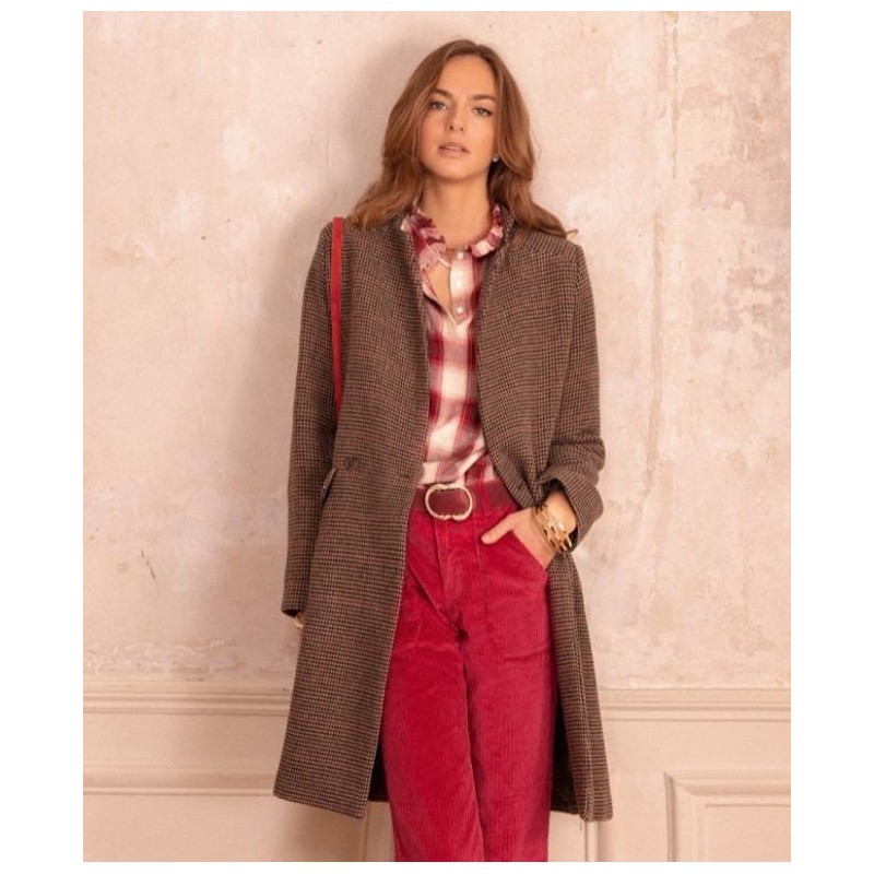 Manteau Teresa Carreau Marron