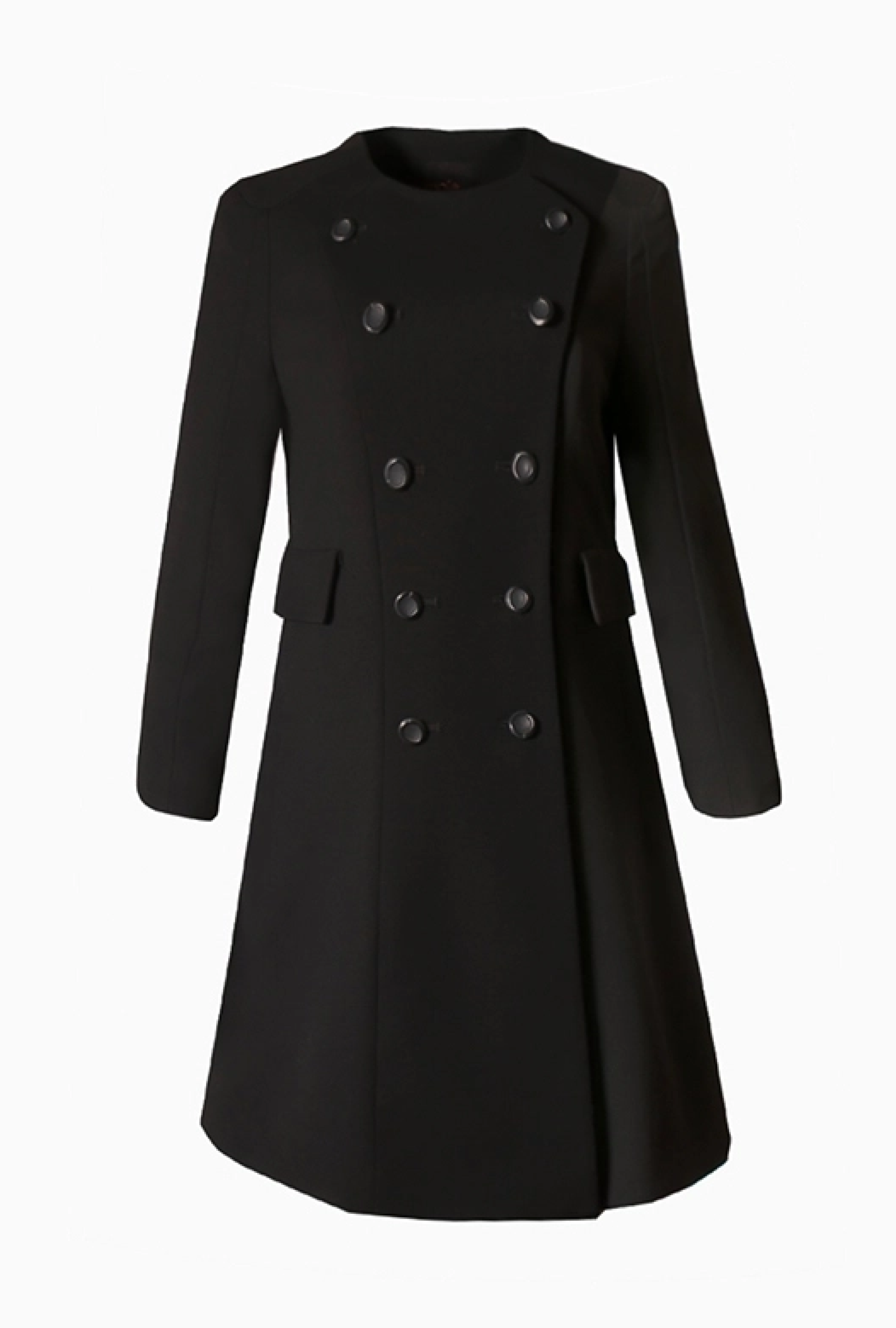Manteau Wool Noir