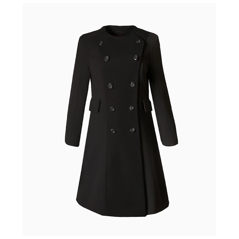 Manteau Wool Noir