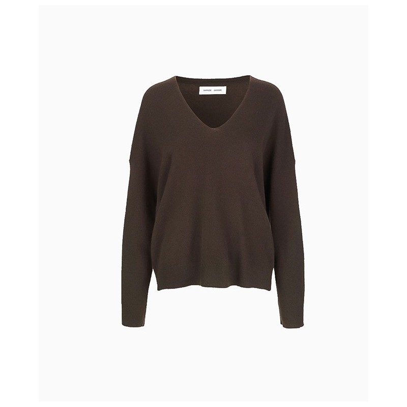 Pull Nola Cachemire Marron Foncé