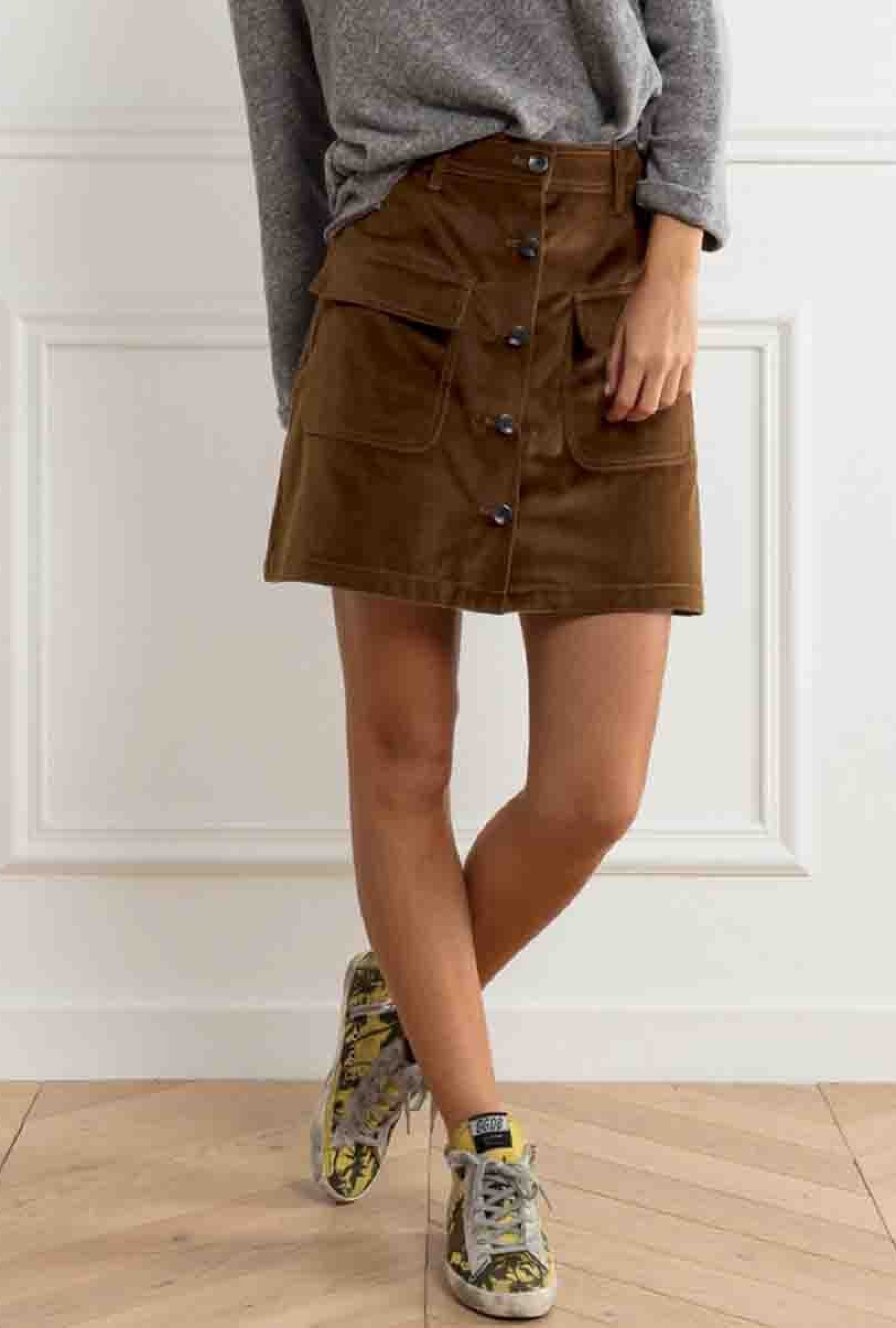 Jupe vintage velours